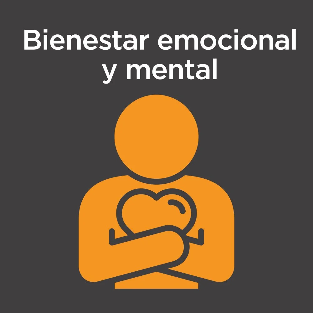  Bienestar emocional y mental  
Apoyo en materia de salud mental, asesoramiento y recursos para el bienestar emocional.