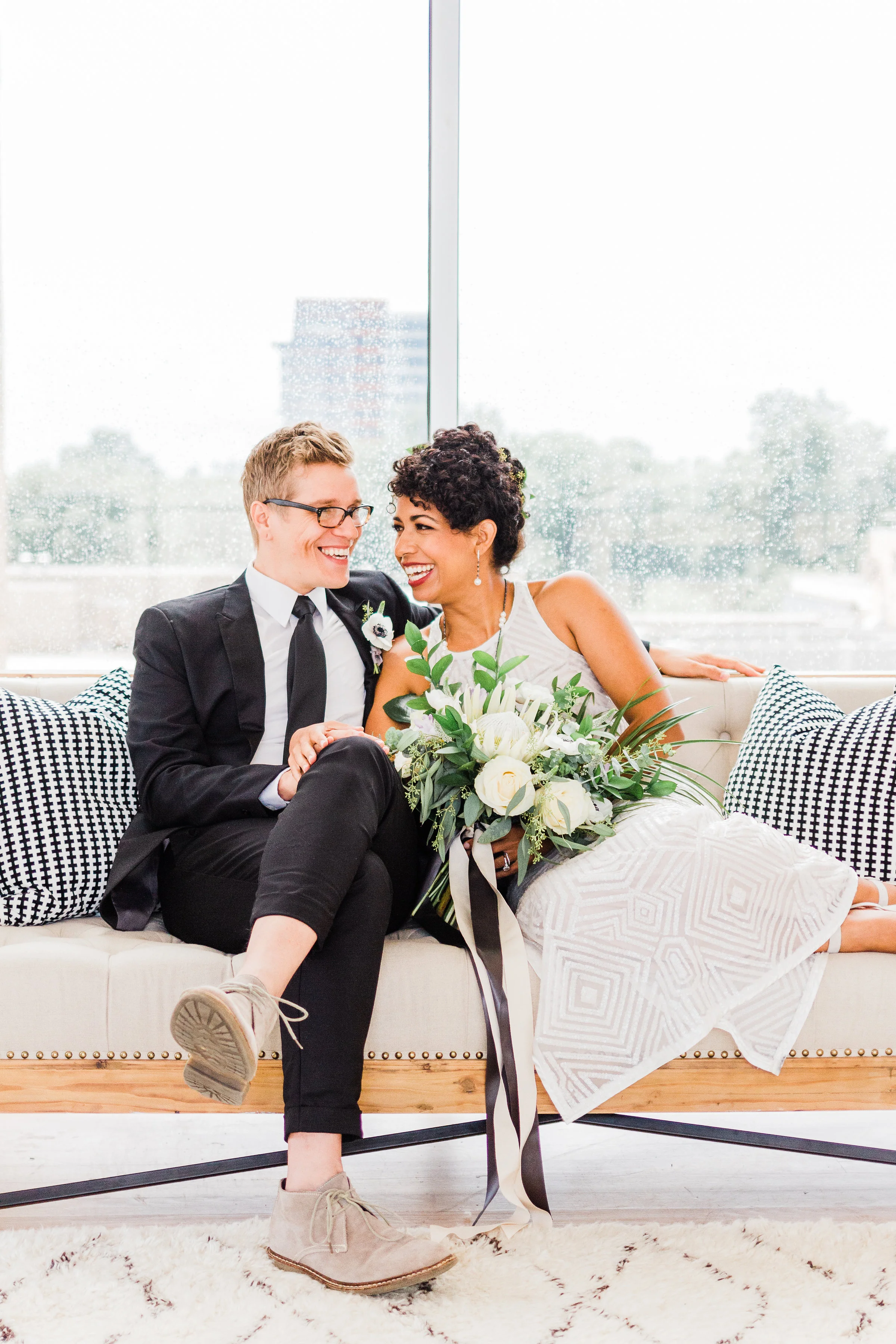 Photo by @imagesbyamberr Floral Design by @folie.a.deux.events Rentals by @greenhousepickersisters Hair & Makeup by @weddedkiss Gown by @renttherunway Venue @theglassboxat230