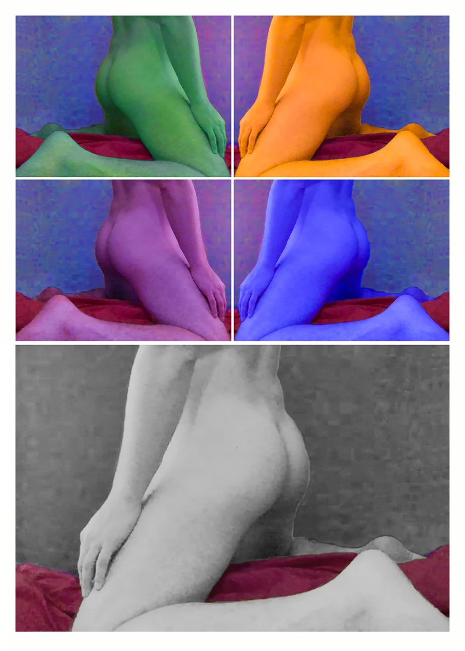  On my knees 4 U, Stacked Grid/Diptych 