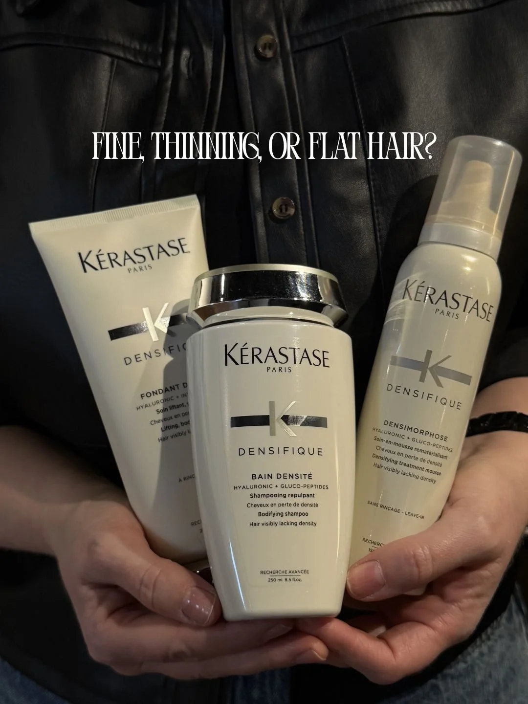 Flat hair? Not anymore. ❤️&zwj;🔥
ㅤ
Ask your Alan Koa stylist if Densifique is your new go-to and shop it in salon.
ㅤ
​​#alankoa #madisonwi #madisonsalon #luxuryhaircare
#uwmadison