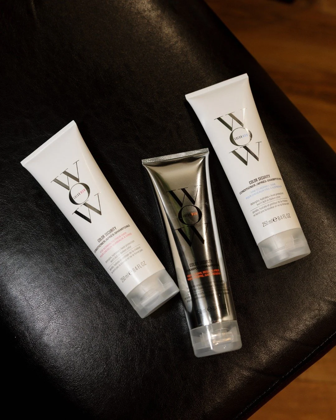 The secret is out - we are officially launching Color Wow products in store today!
ㅤ
Protect your color. Preserve your shine ✨
ㅤ
Color Security Shampoo and Conditioner are specially formulated for color-treated hair &mdash; without sulfates, heavy re