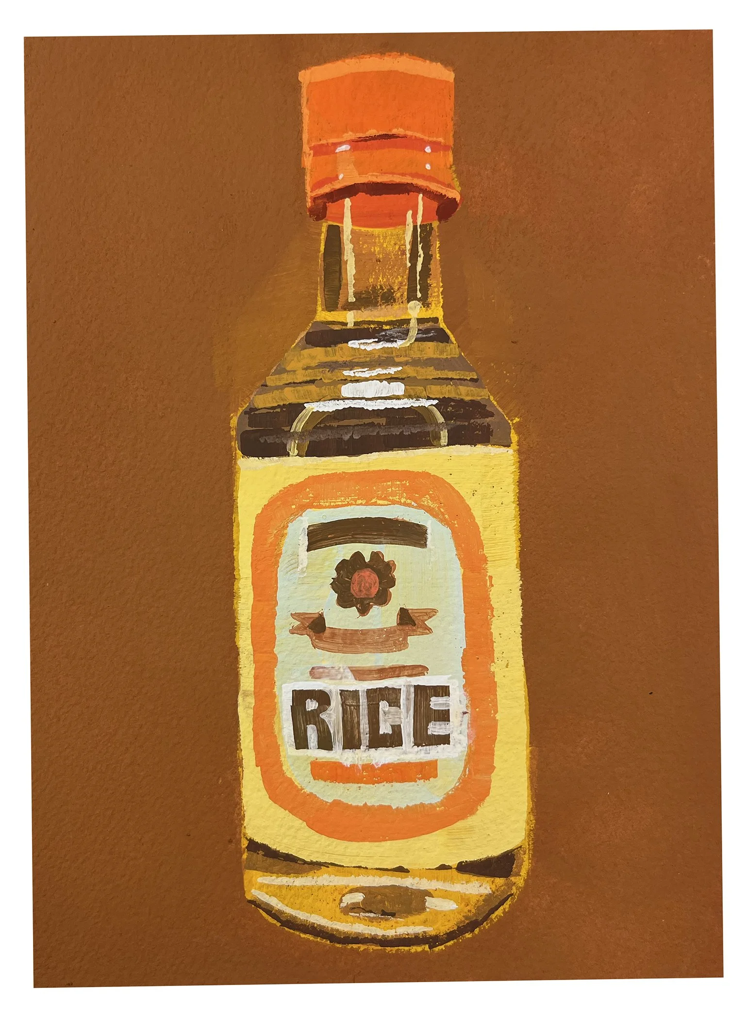 Rice Vinegar, 2025, gouache on paper