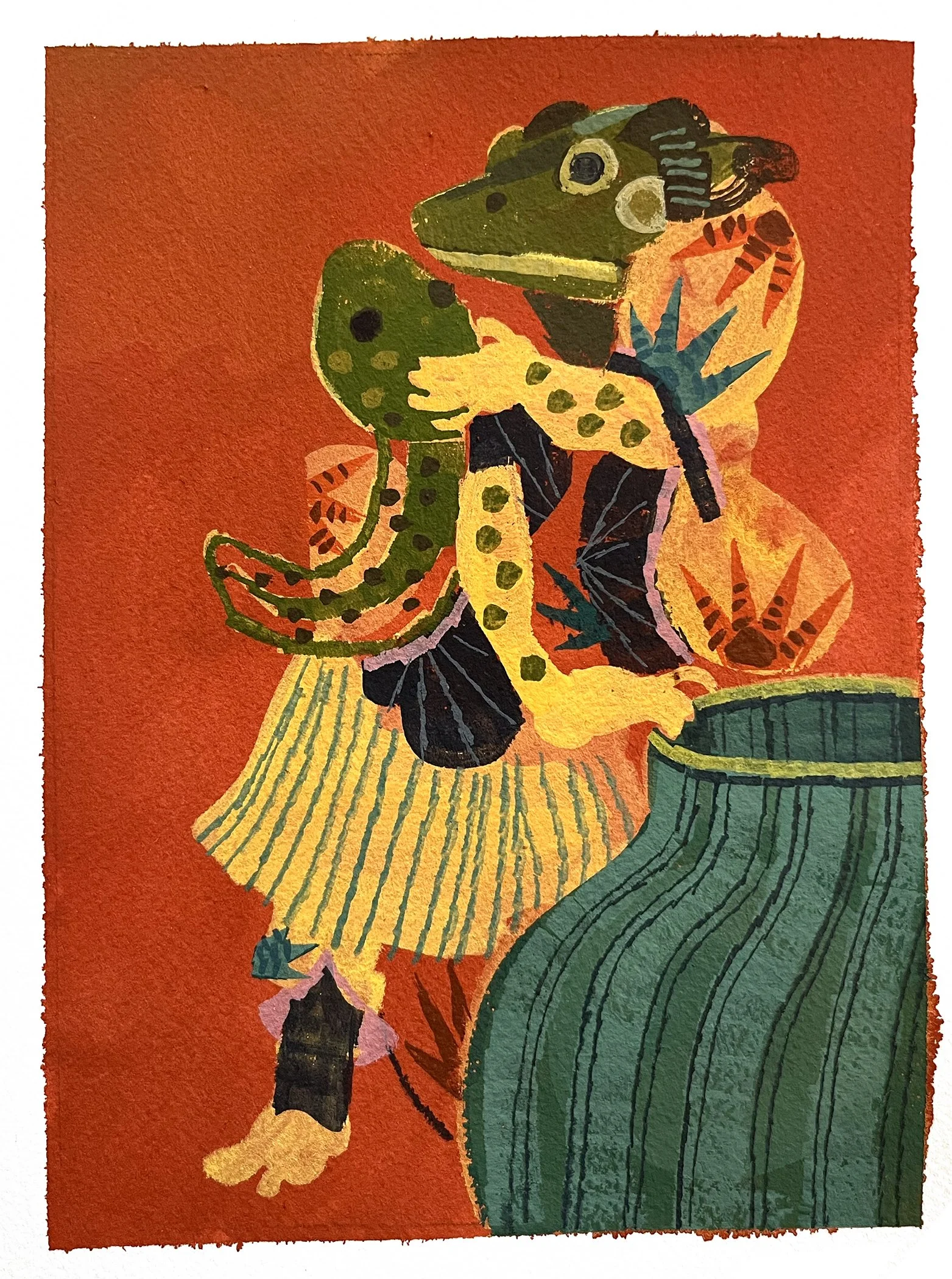 Osaka Assassin 3, 2026, gouache on paper