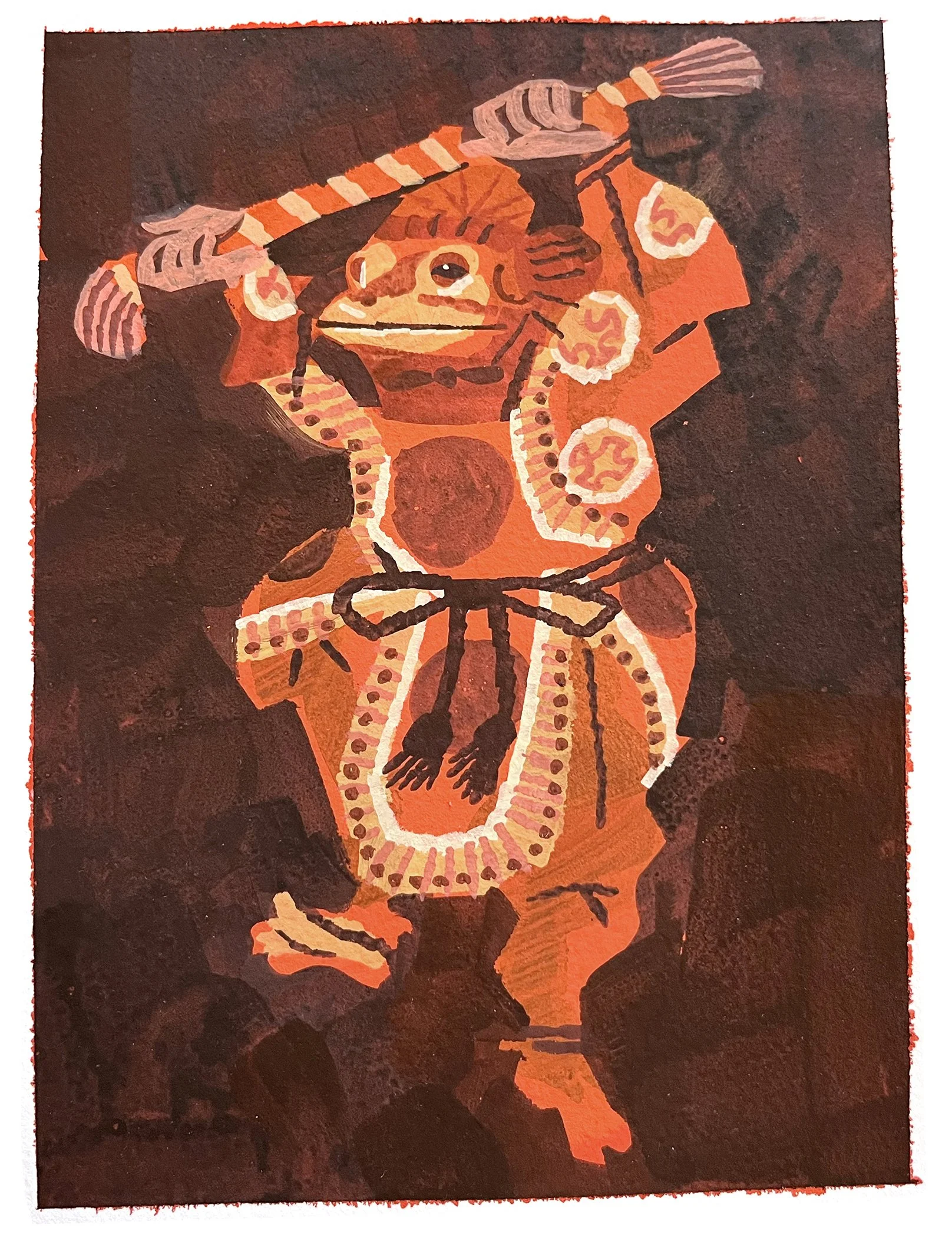 Osaka Assassin 1, 2026, gouache on paper