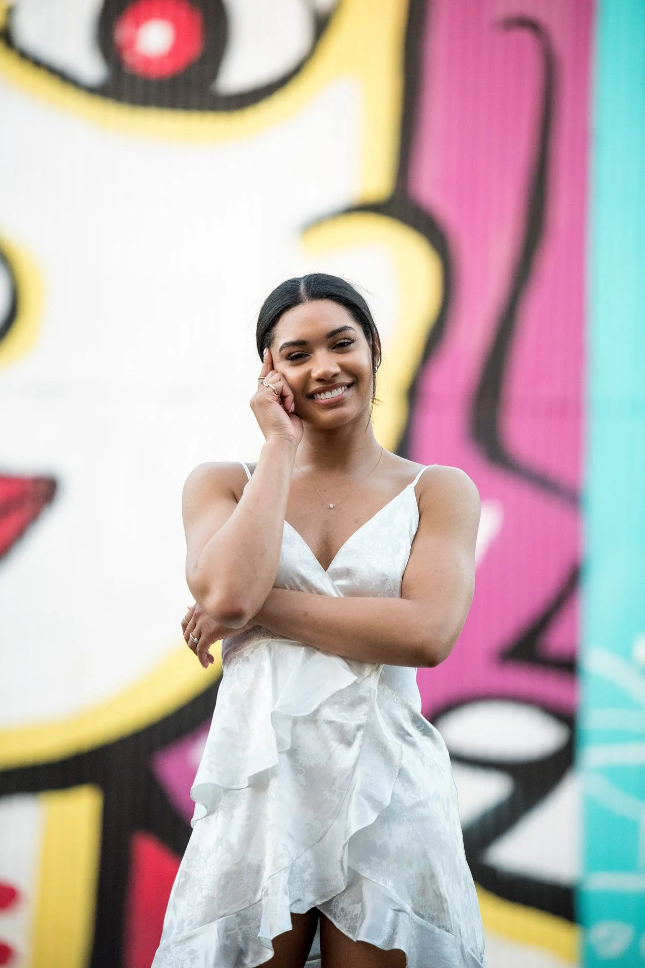 Editorial street portrait Birmingham Alabama college grad, Darling Dear Photo