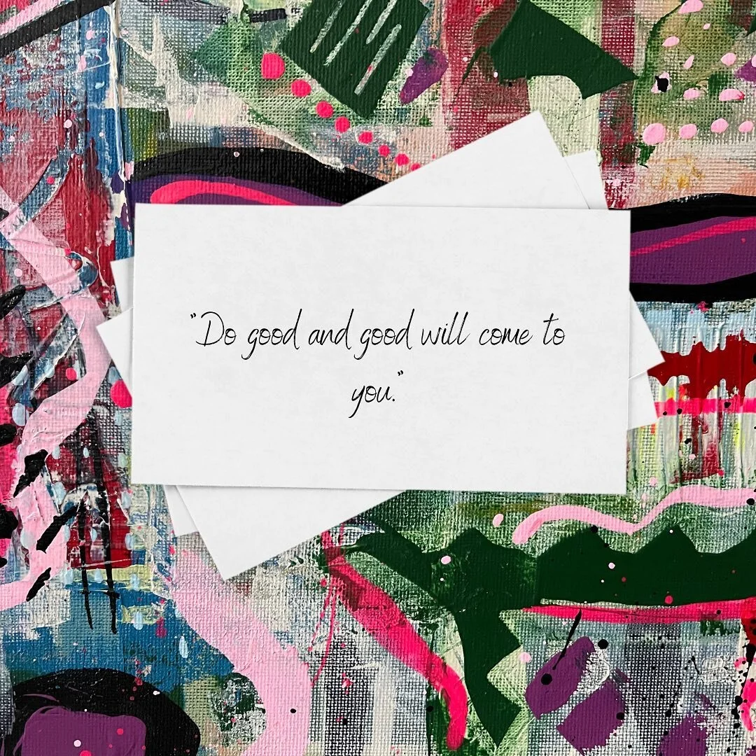 Do good and good will come to you!
.
.
.
#quote #artquote #abstractart #abstract #artist #artbykheila #wisewords #richmondva #richmondartist #blackowned #pink #green #purple #foodforthought