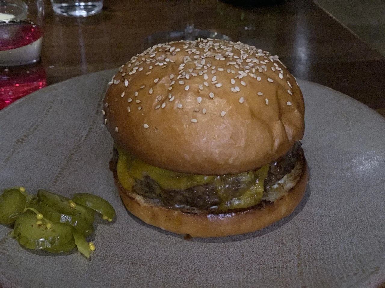 Yummy burger.