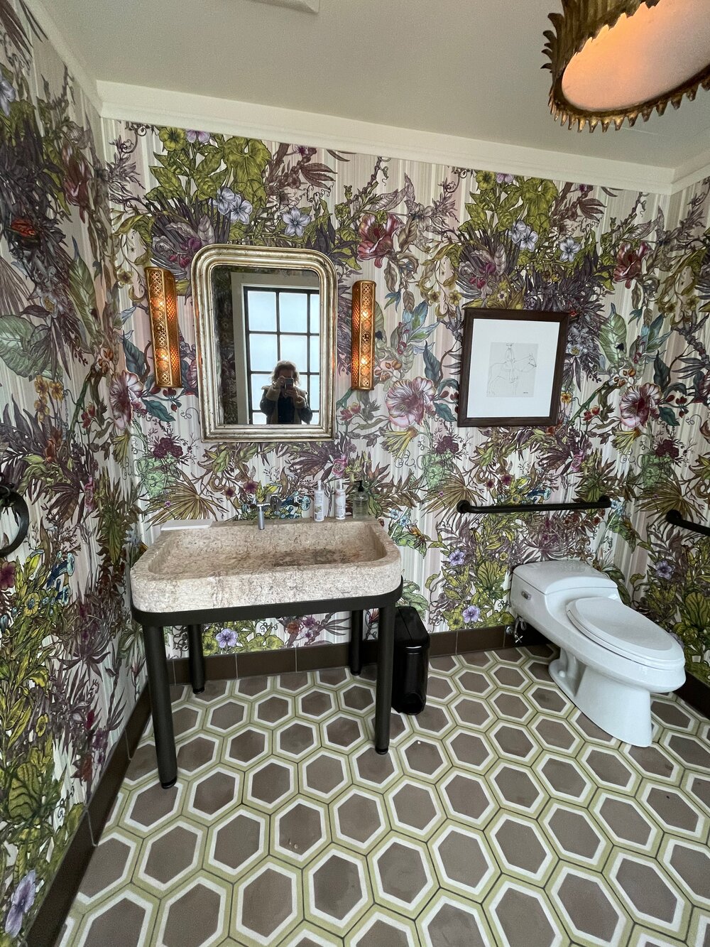 Obsessed with this garden bathroom