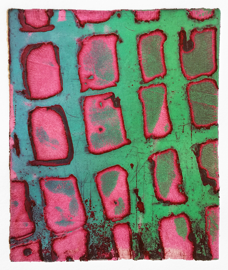 Pink and Green Sticks (Night Spirits), 2018