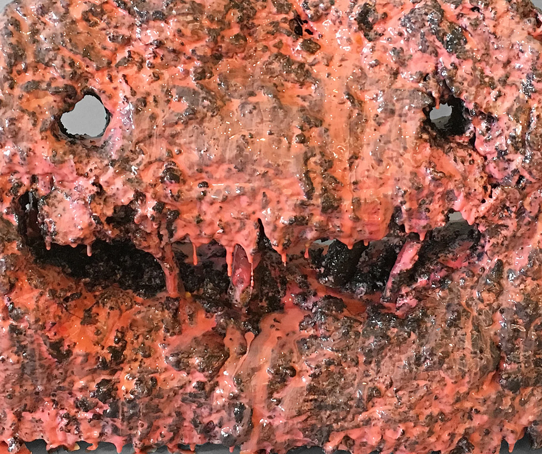 Detail: Pink Smiling Face, 2018