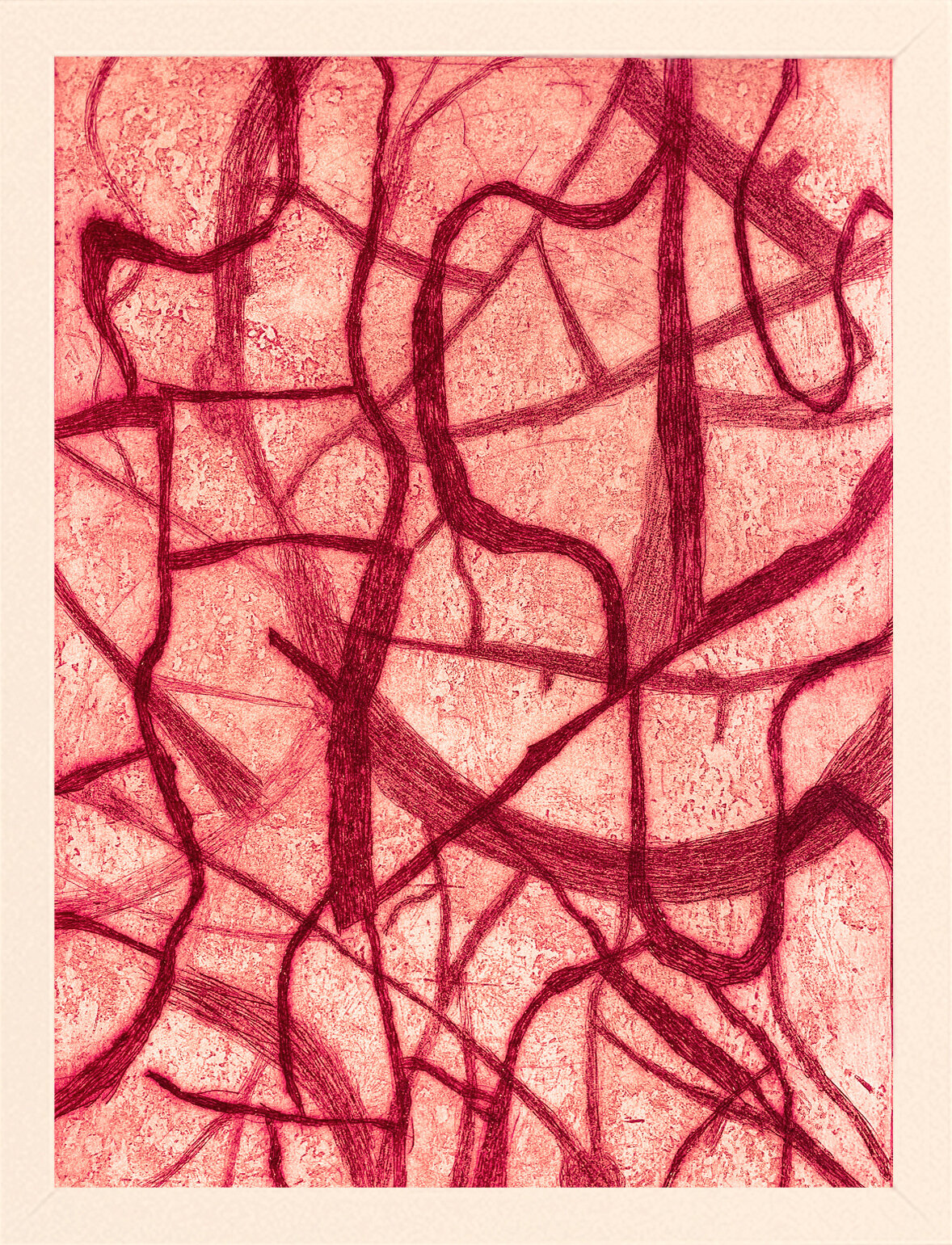 Branch Abstraction #3 (Pink Nightfall), 2019