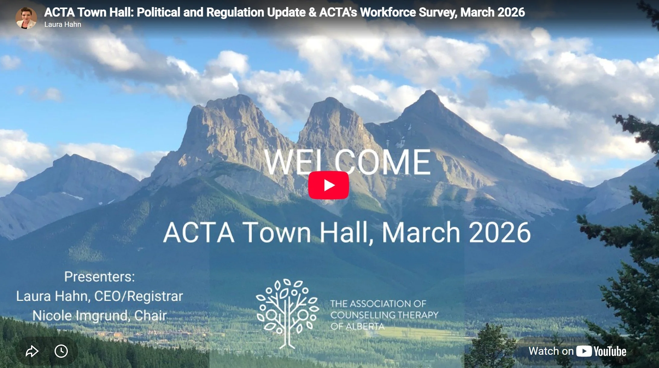 Town Hall Overview: Mental Health and Addiction Workforce Planning &amp; Regulation