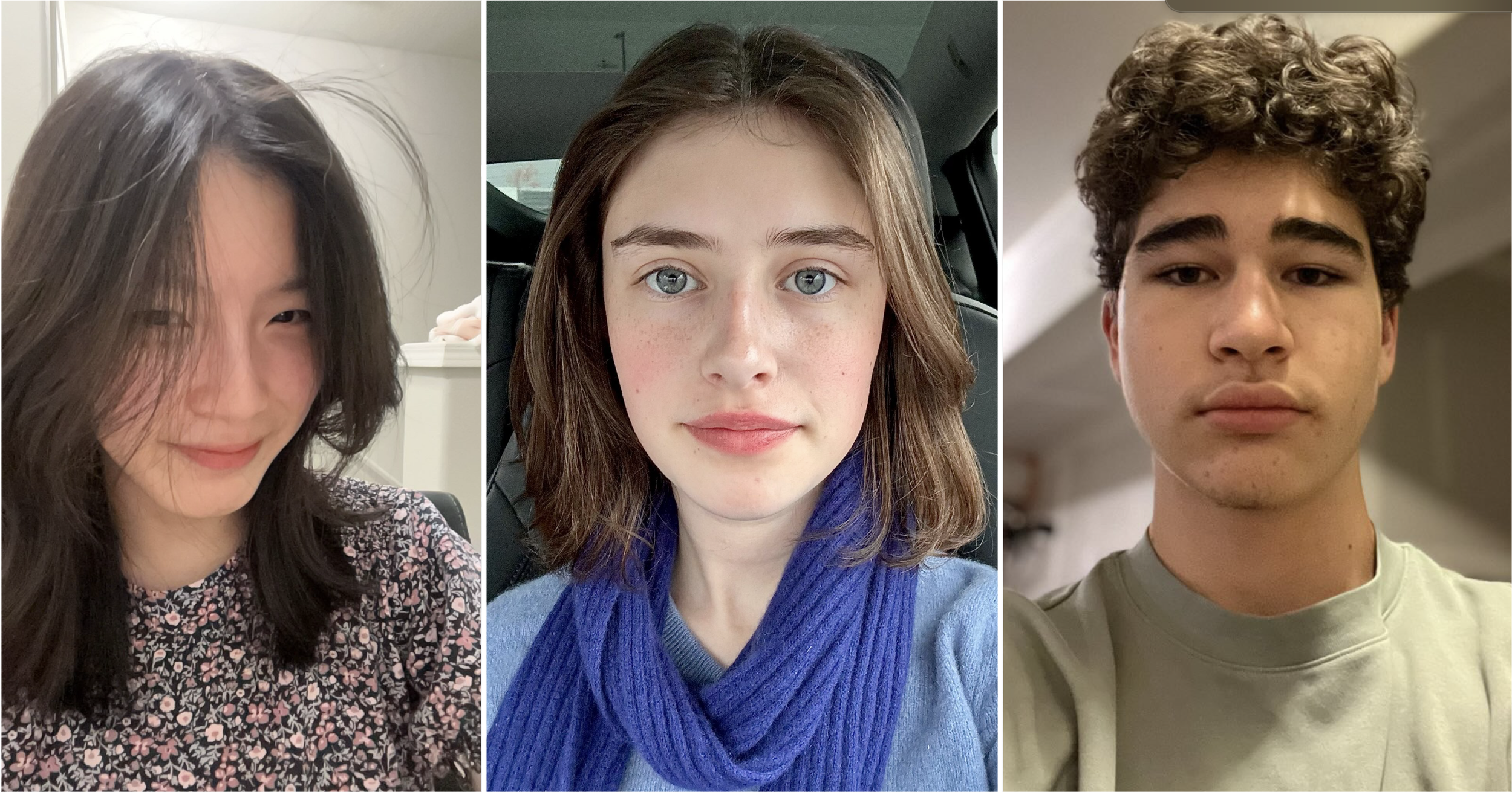 Bilal Muratov, Gracyn Gardner, and Claire Zhang on joining the CGS community, new experiences, passions, and hopes for this year | Humans of Catlin Gabel