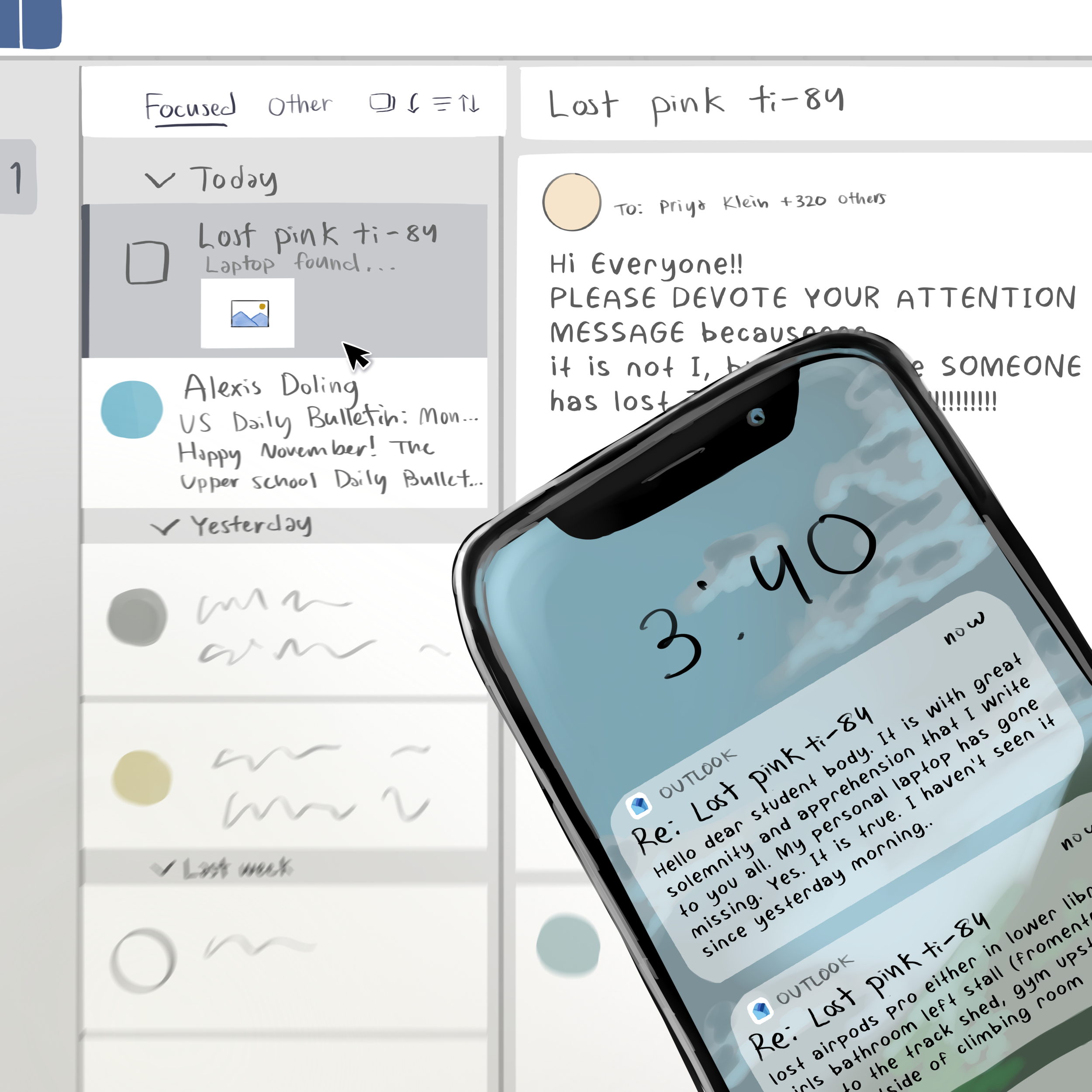 The trials and tribulations of the lost and found email chains