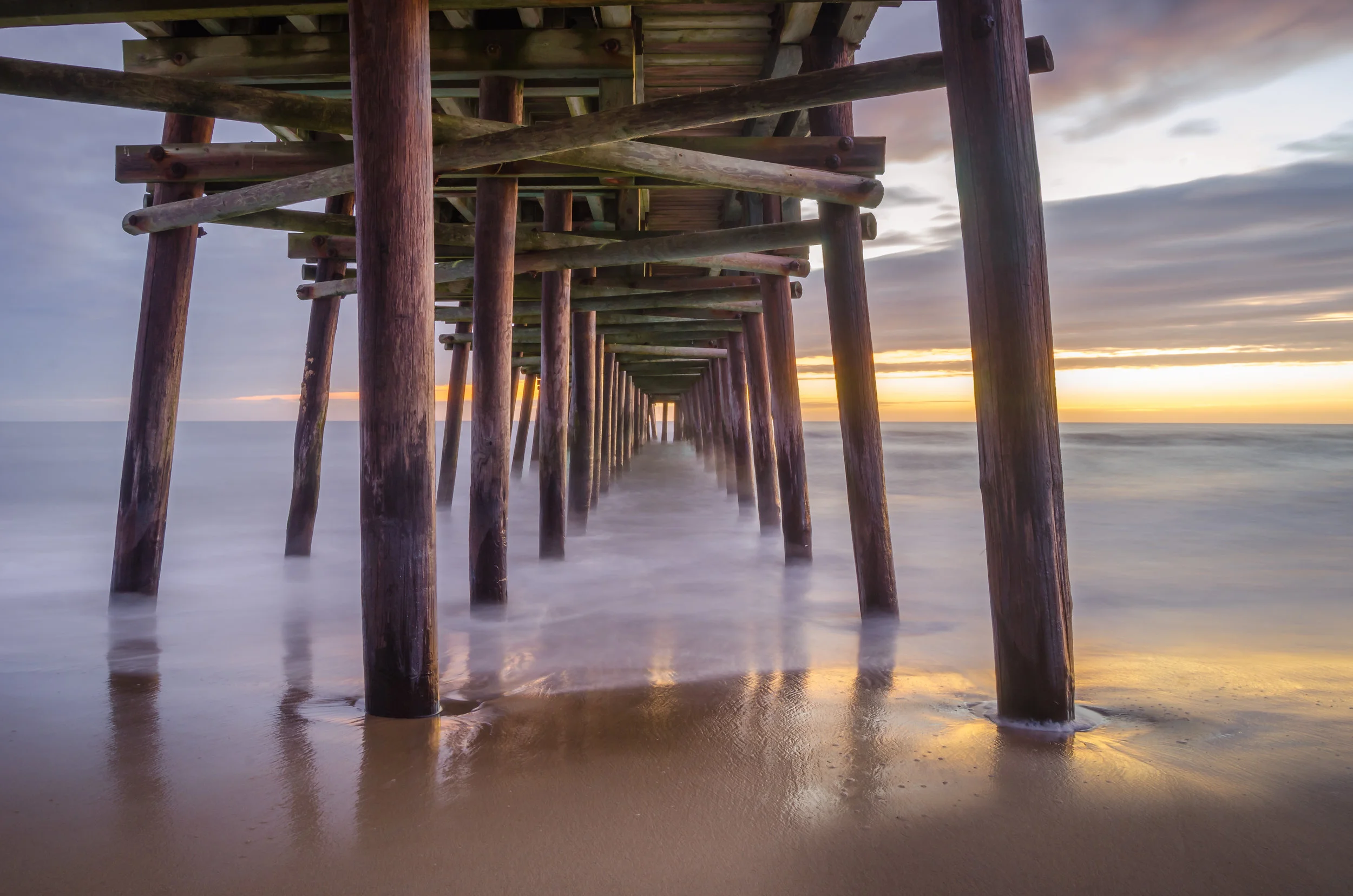 Beneath Sandbridge Pier