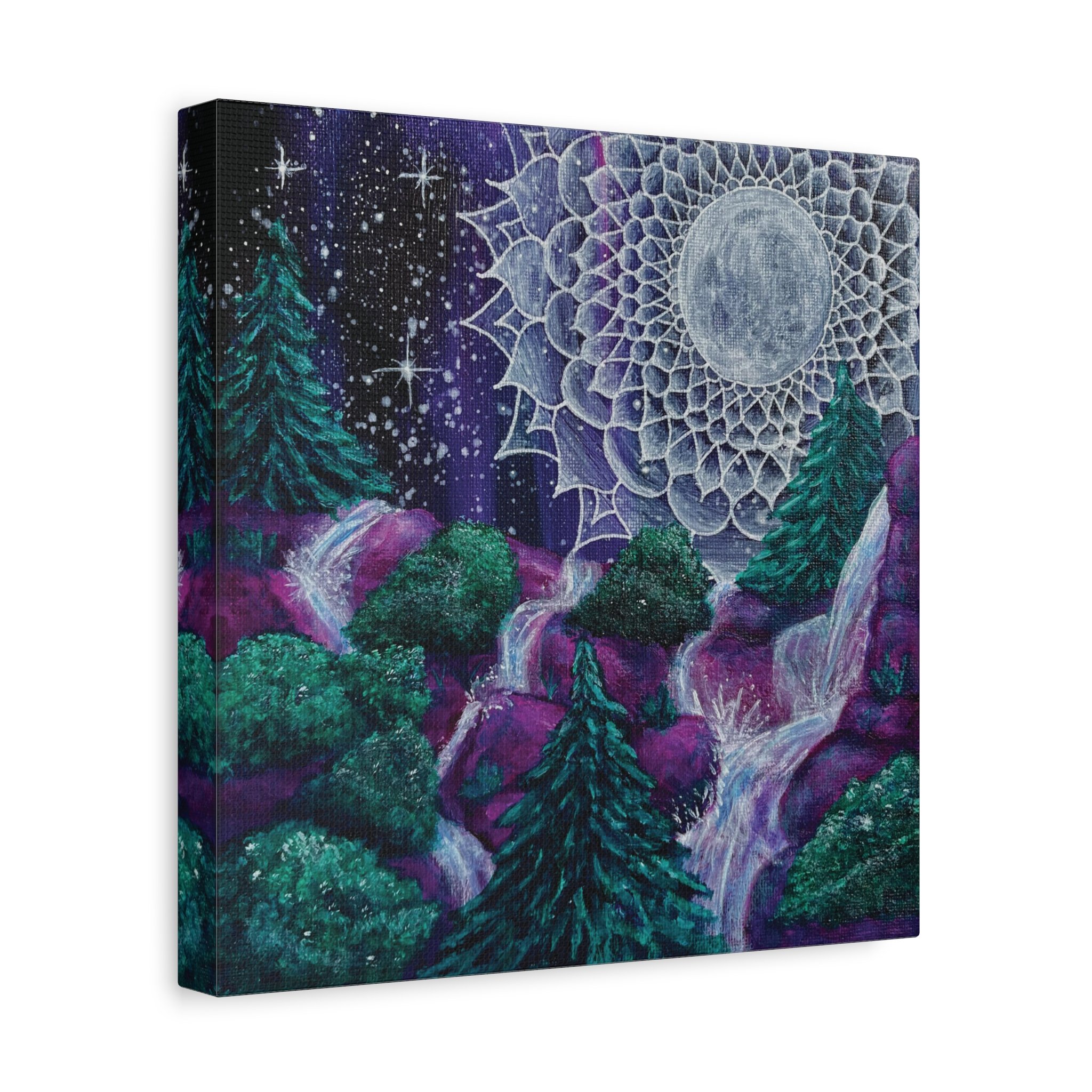 Mountain Mandala Three Canvas Print