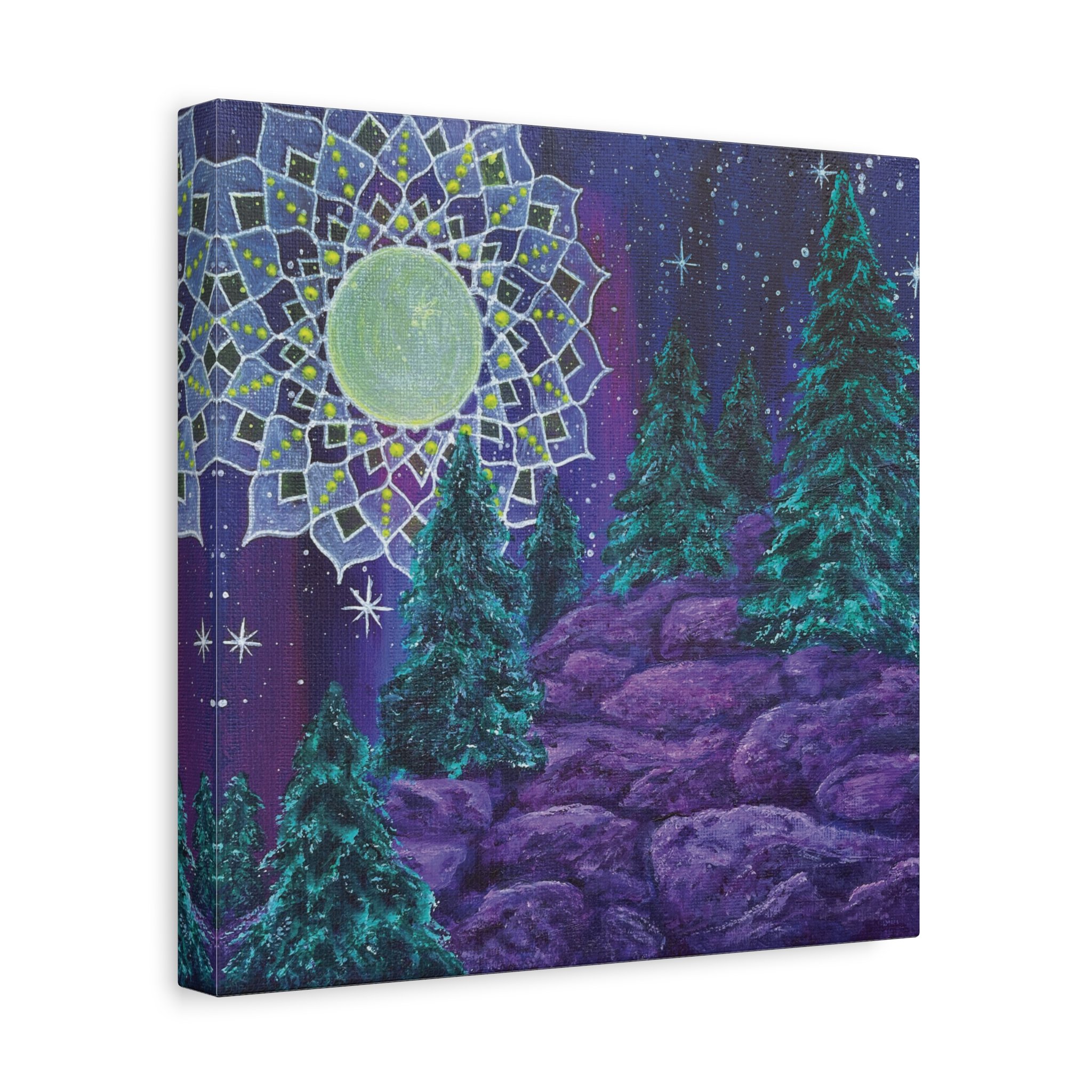 Mountain Mandala Two Canvas Print
