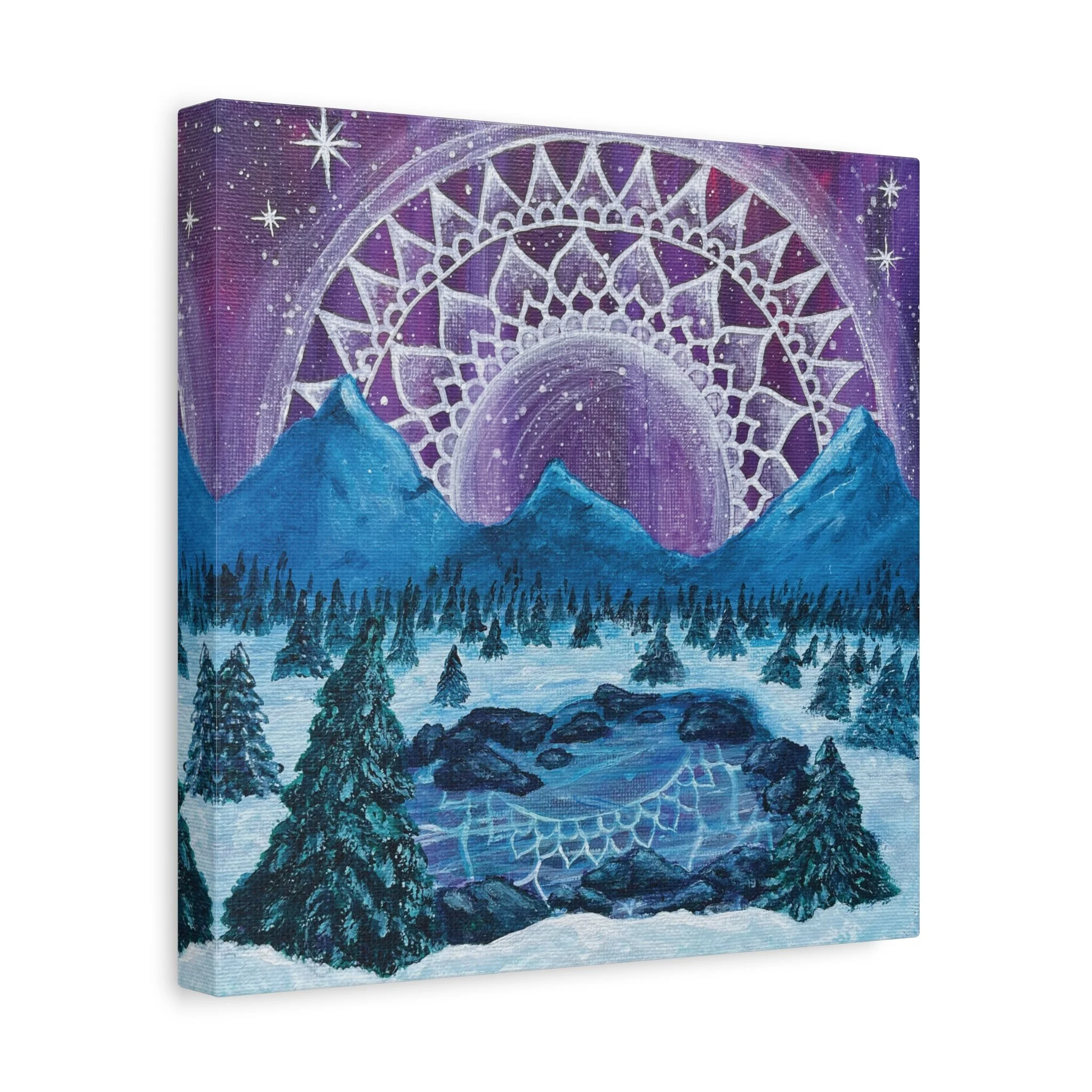 Mountain Mandala One Canvas Print