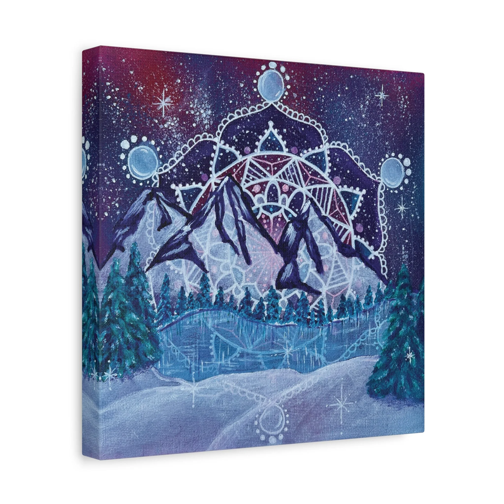 Frozen Mandala Canvas Print