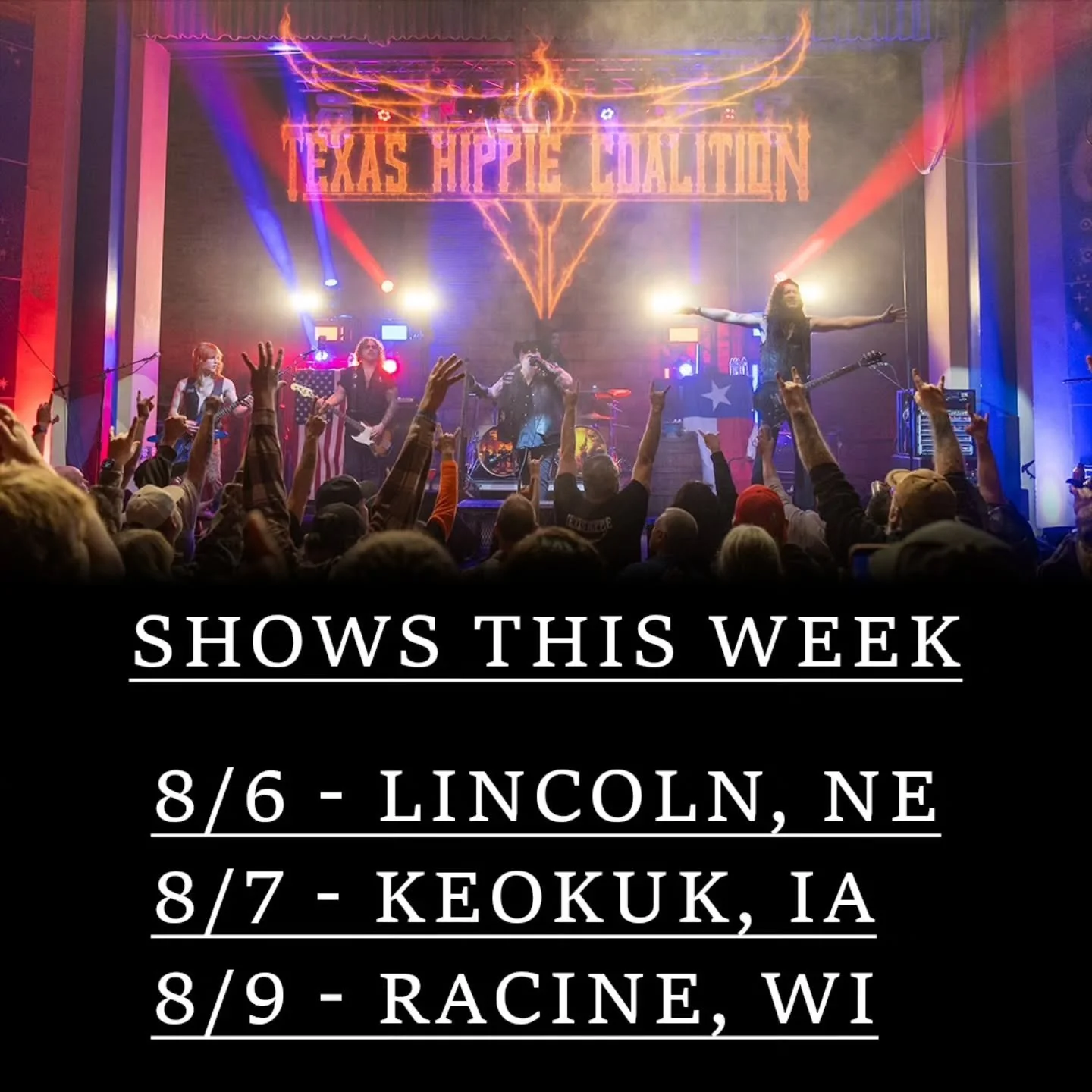 🚨 SHOWS THIS WEEK 🚨 

8/6 - @theroyalgrove - 𝙇𝙞𝙣𝙘𝙤𝙡𝙣, 𝙉𝙀 
8/7 - @ltreyns - 𝙆𝙚𝙤𝙠𝙪𝙠, 𝙄𝘼 
8/9 - @rtetwenty - 𝙍𝙖𝙘𝙞𝙣𝙚, 𝙒𝙄 

Tickets+Vip: www.thcofficial.com/tour