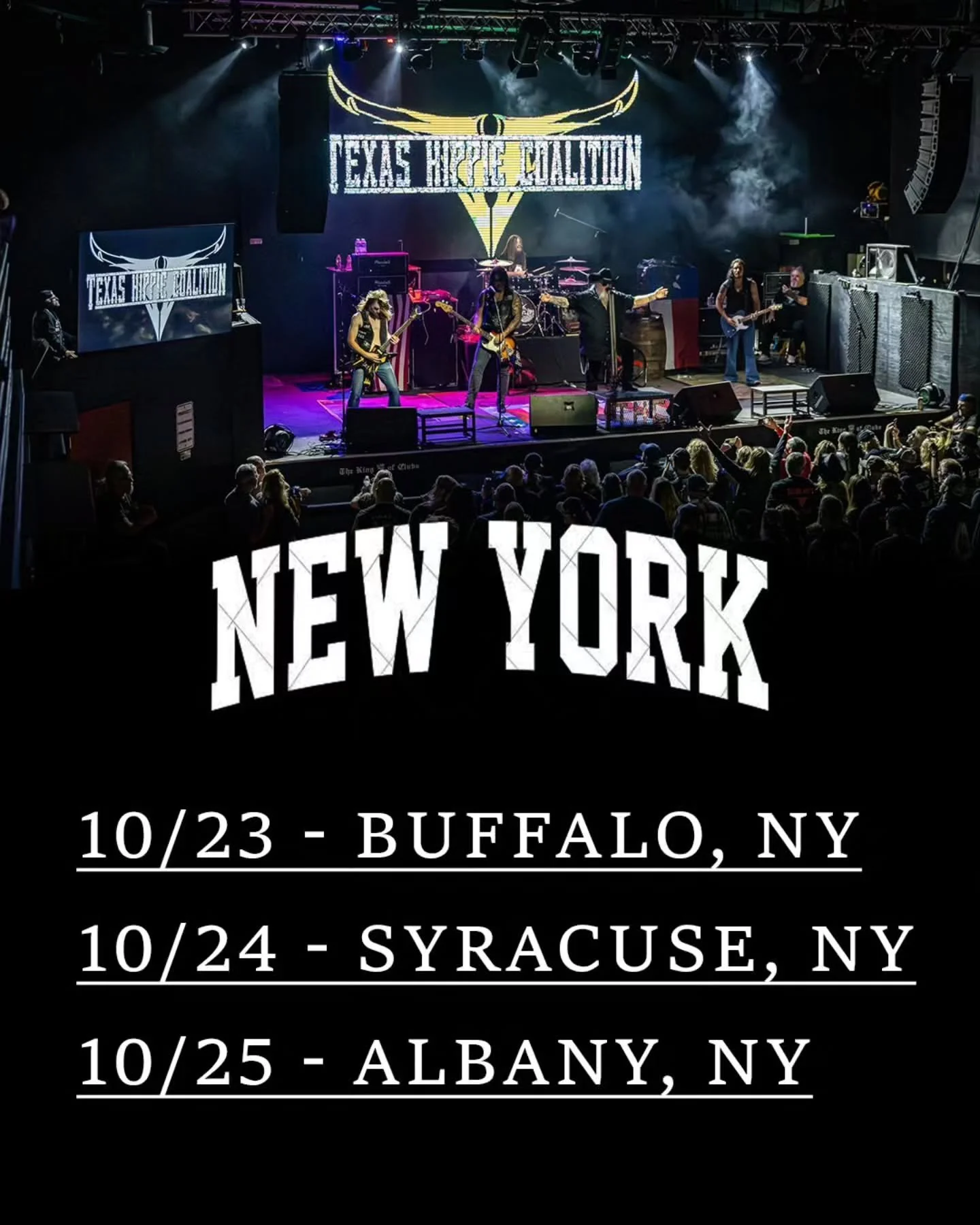 NEW YORK!

We're coming for ya, Empire state! Let's go!

10/23 - @recroombuffalo - 𝘽𝙪𝙛𝙛𝙖𝙡𝙤, 𝙉𝙔 
10/24 - @thesongsyr - 𝙎𝙮𝙧𝙖𝙘𝙪𝙨𝙚, 𝙉𝙔
10/25 - @empirelivealbany - 𝘼𝙡𝙗𝙖𝙣𝙮, 𝙉𝙔 

Tickets+Vip: www.thcofficial.com/tour