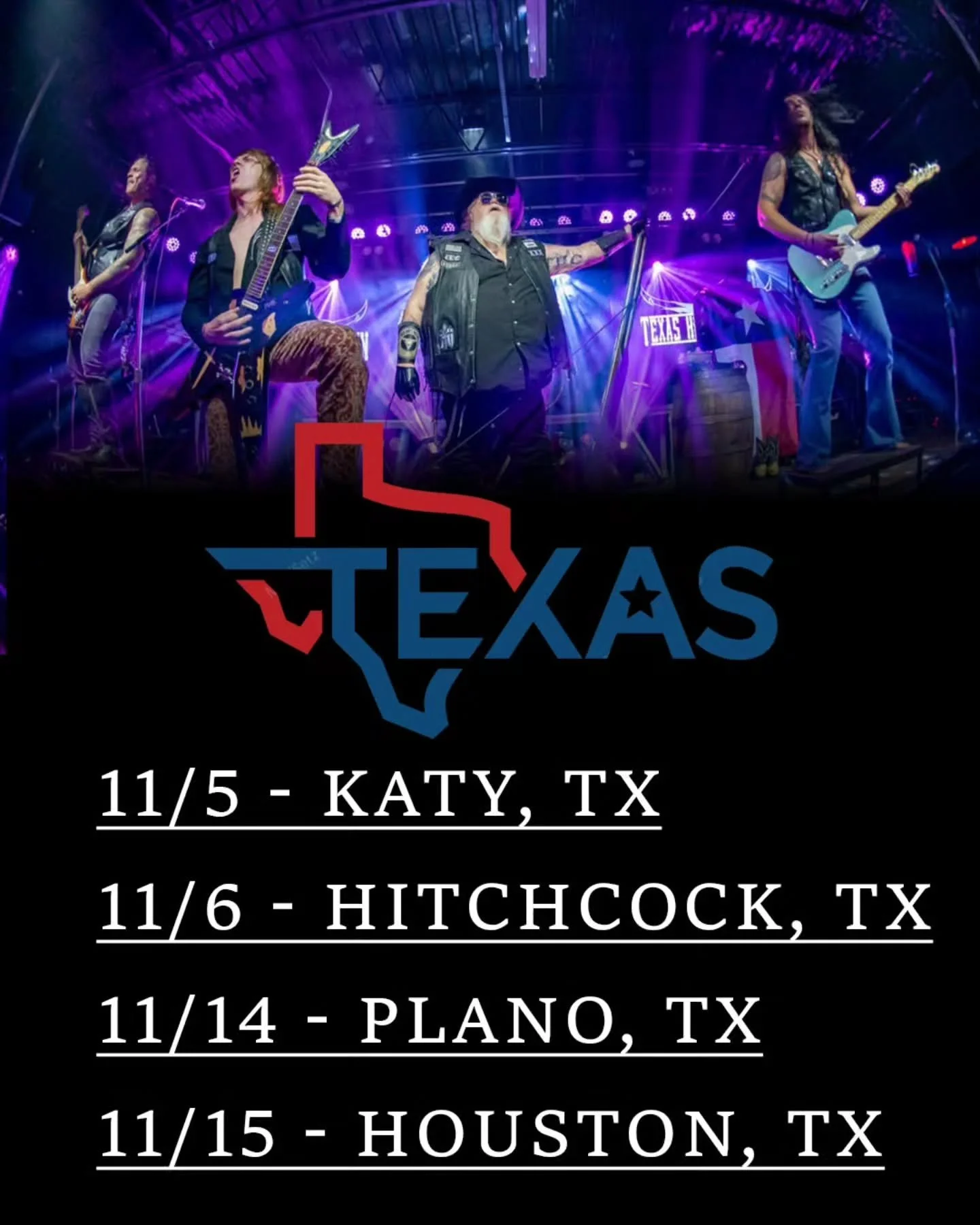 TEXAS 

Your boys are coming home, where we seeing ya?!
 
11/5 - The Wildcatter Saloon - 𝙆𝙖𝙩𝙮, 𝙏𝙓 
11/6 - Blowout Rally - 𝙃𝙞𝙩𝙘𝙝𝙘𝙤𝙘𝙠, 𝙏𝙓 
11/14 - Love &amp; War - 𝙋𝙡𝙖𝙣𝙤, 𝙏𝙓
11/15 - Scout Bar - 𝙃𝙤𝙪𝙨𝙩𝙤𝙣, 𝙏𝙓 

Tickets+Vip