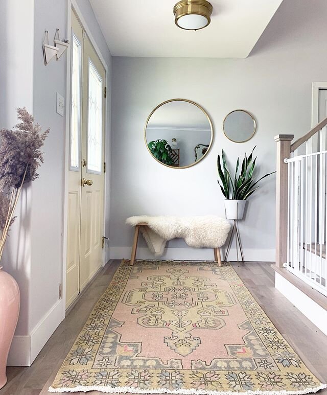 I honestly can&rsquo;t believe the weather we got this weekend! It was SO much nicer than what was on the forecast! 
This rug is pretty KITTY. She has the most beautiful pastel colours. Available now on the website.