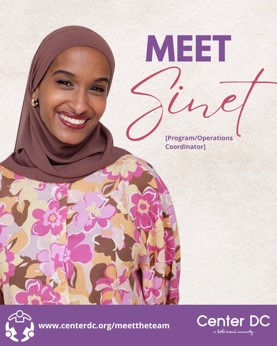 📣 BIG NEWS from Center DC! 📣
Bismillah — we’re officially a TWO-staff operation! 🎉
Please join us in giving a warm welcome to our new full-time Program/Operations Coordinator, Sinet Adous! 💼✨
Sinet has been a rockstar voluntee