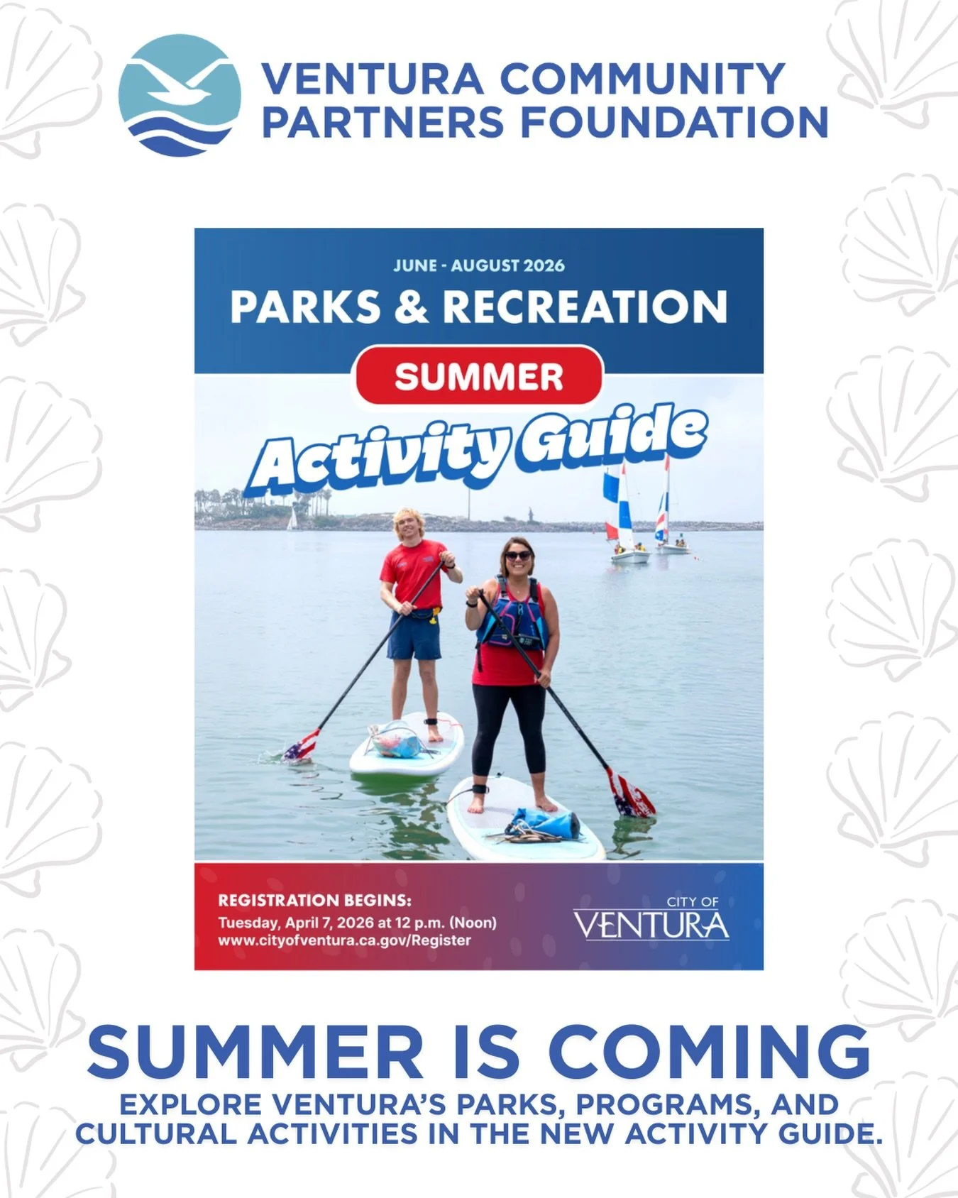 Summer is around the corner&mdash;have you made your plans yet? 

Check out the City&rsquo;s Activity Guide and start planning your summer of art, culture, parks, and recreation in Ventura!