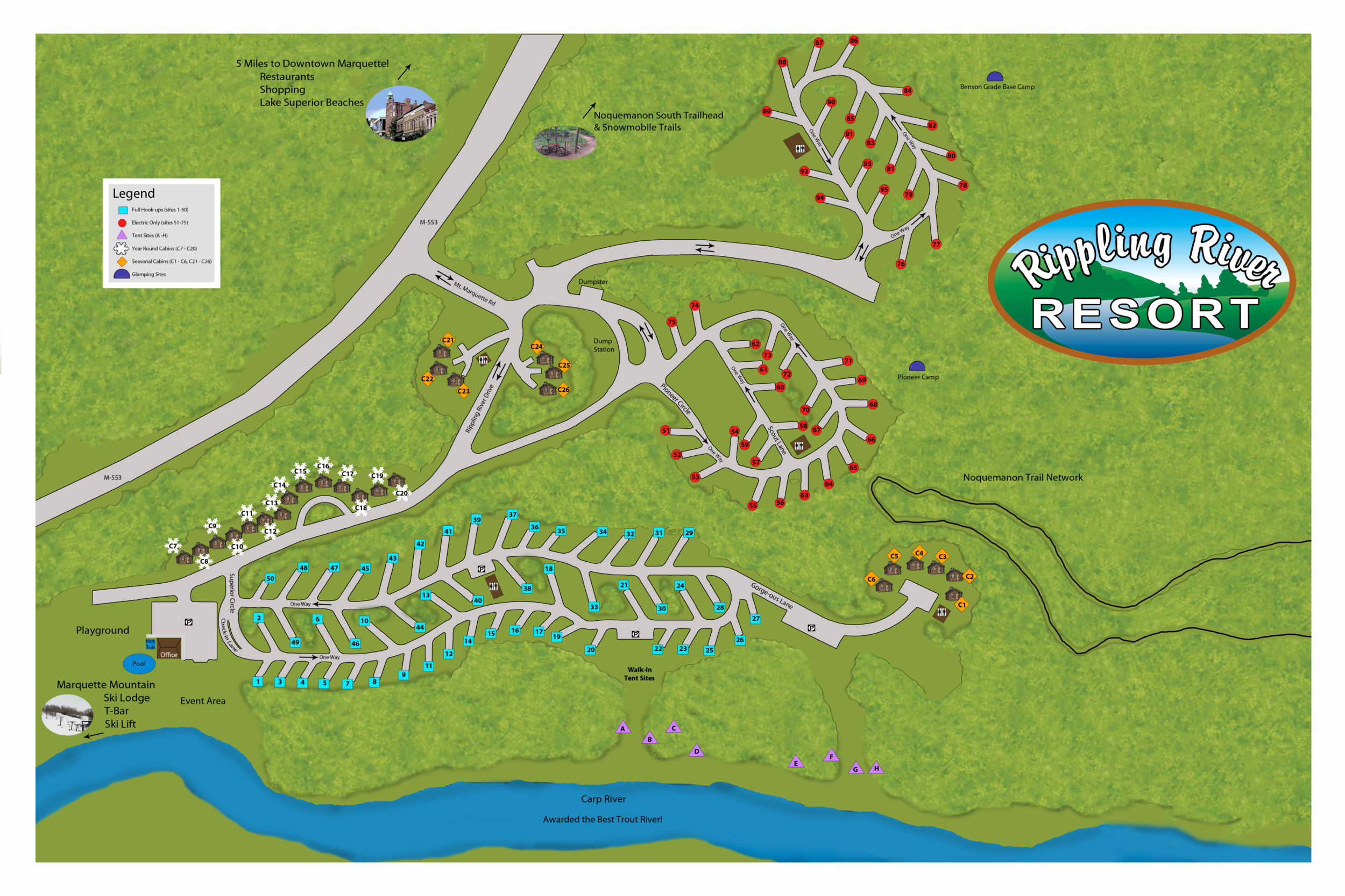 Rippling River Resort Map.png