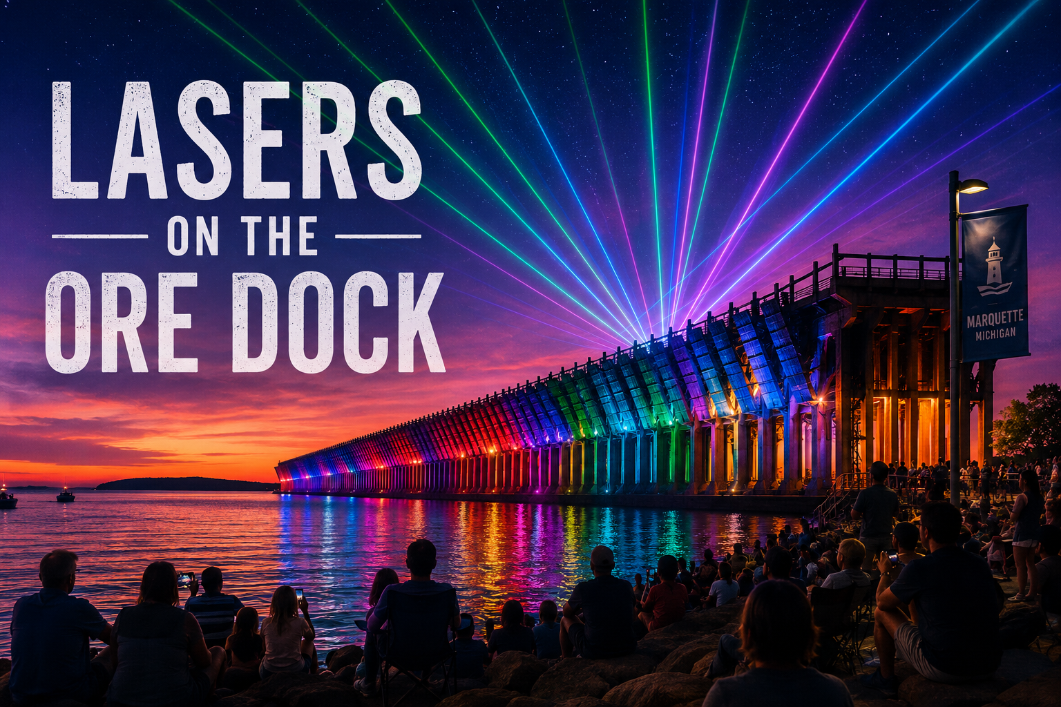 Lasers on the Ore Dock