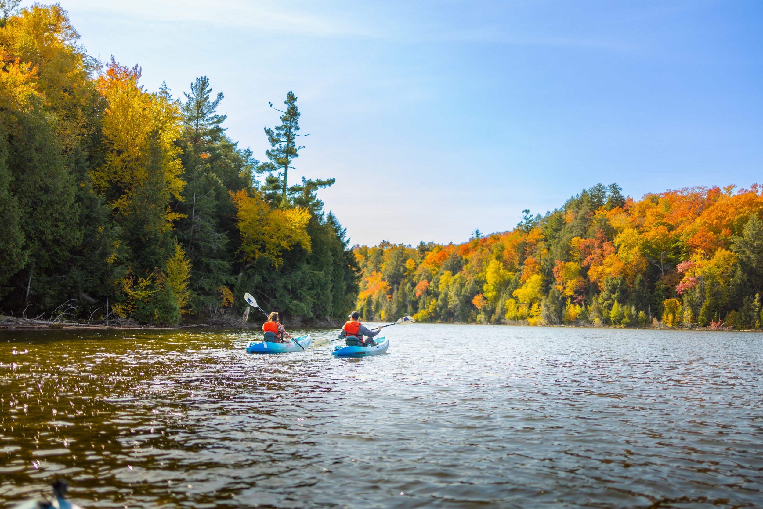 Kayaking Raging River Marquette Michigan