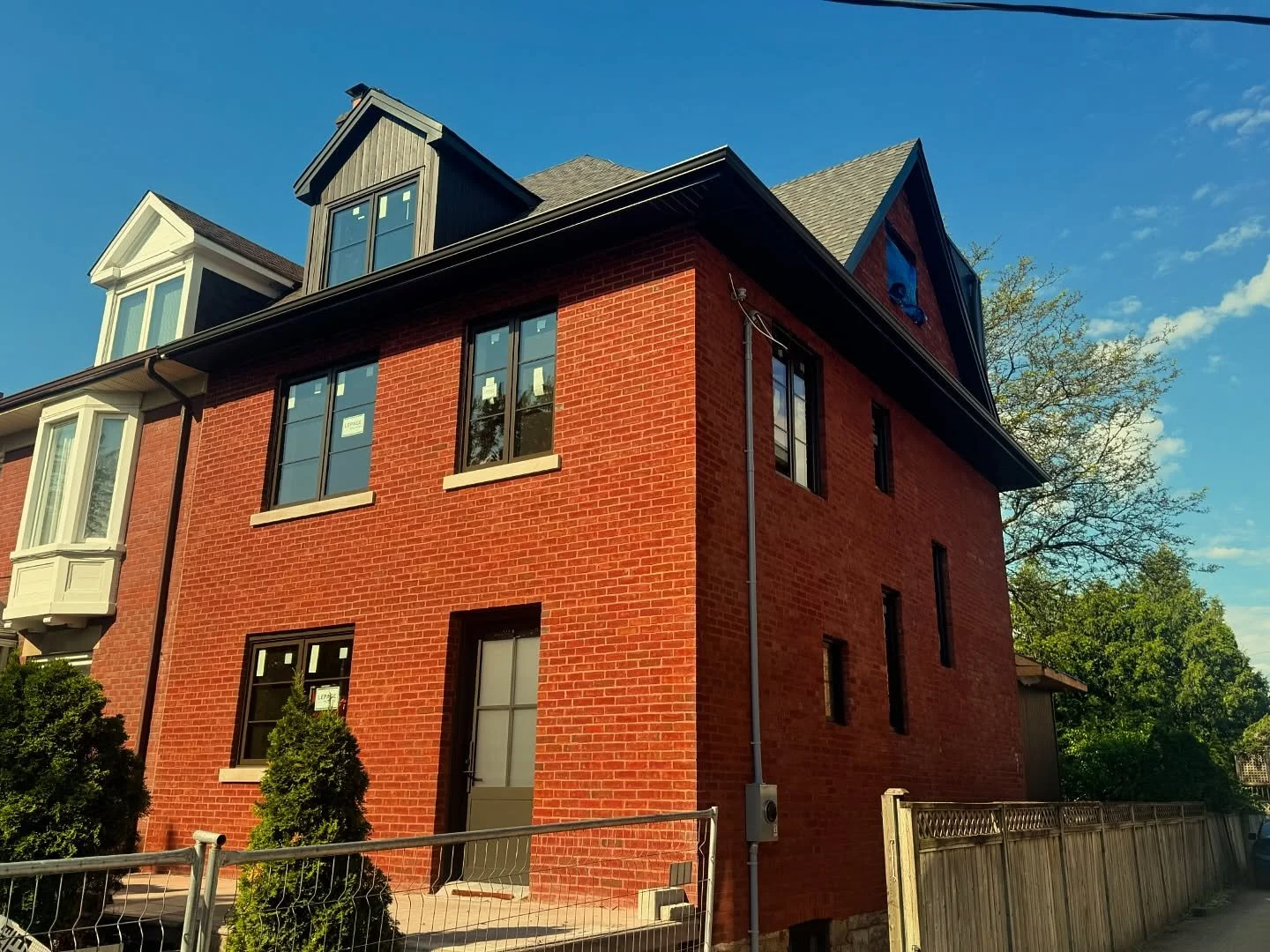We recently completed this restoration/renovation project in Little Portugal for some lovely return clients. 
- -
Our scope of work included: 
-full facade rebuild/window location alterations
-full north elevation steam clean, repoint/restoration &am