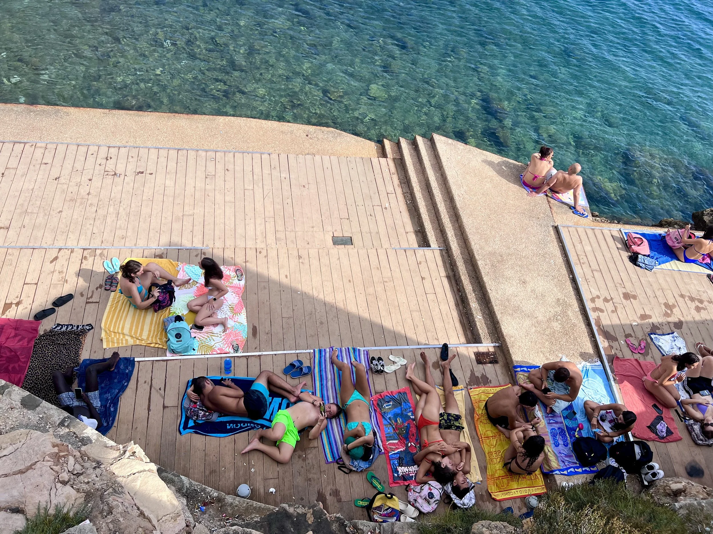 Rock bathers in Puglia .jpeg