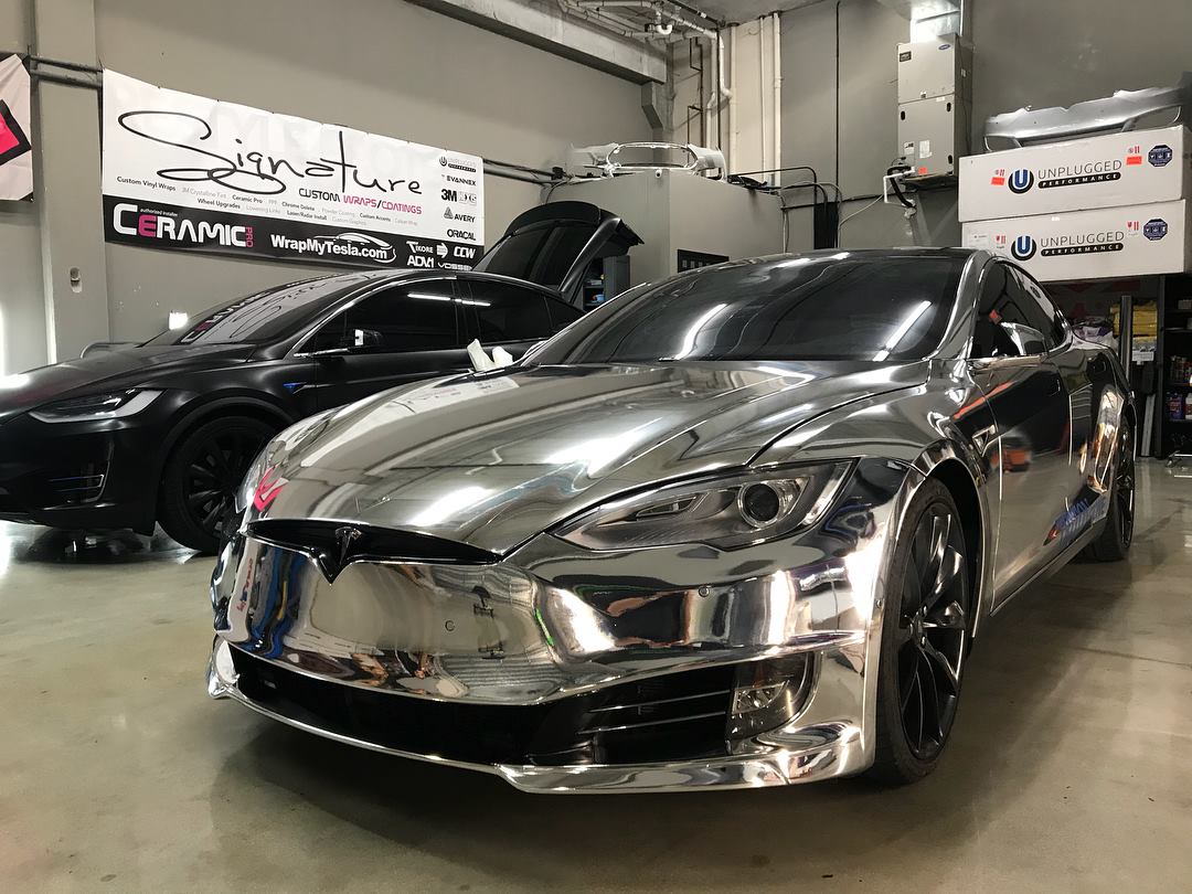 Tesla Model S Vinyl Wraps Denver - Mile High Customs