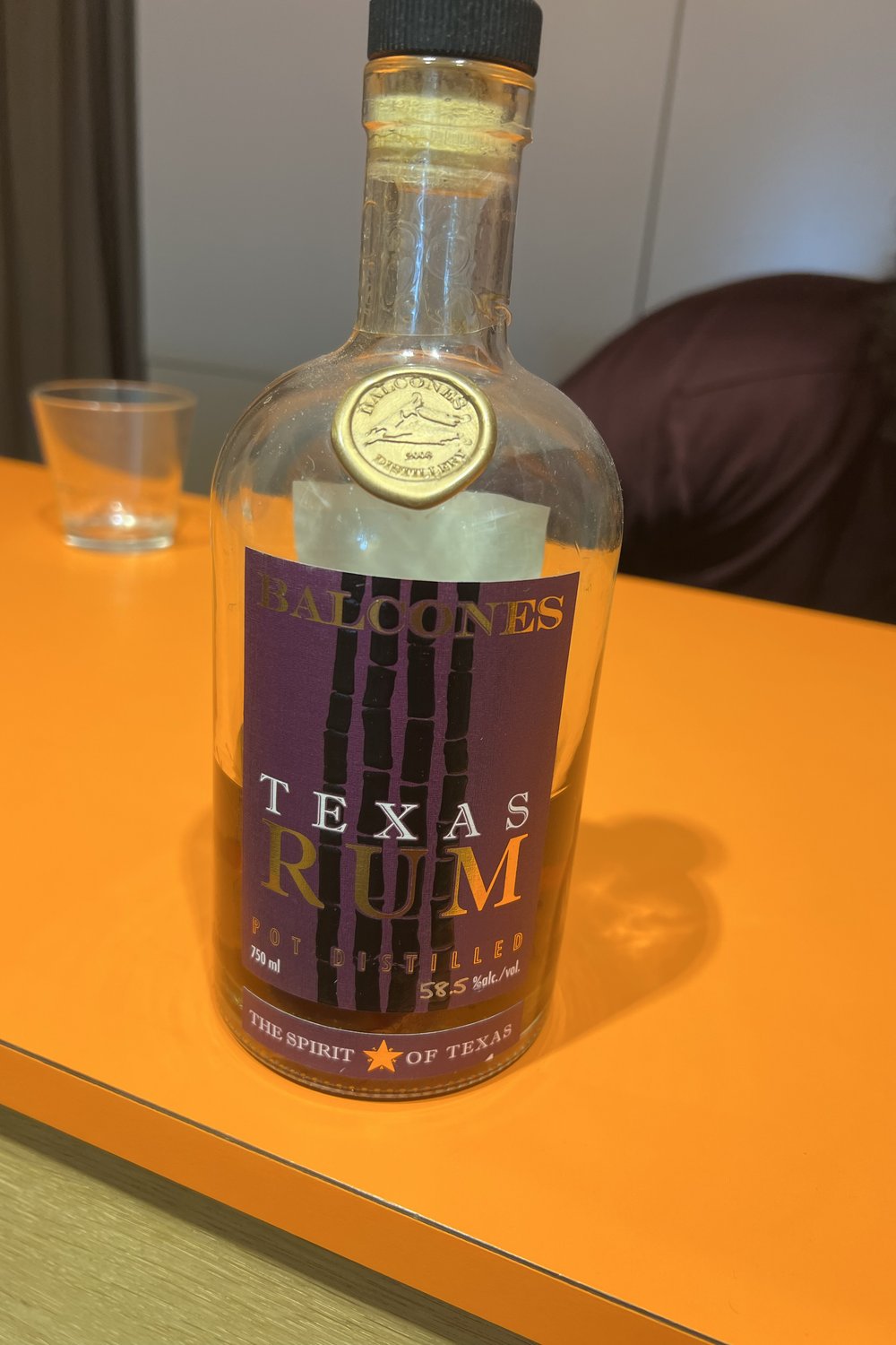 Tasting, Balcones Texas Rum.