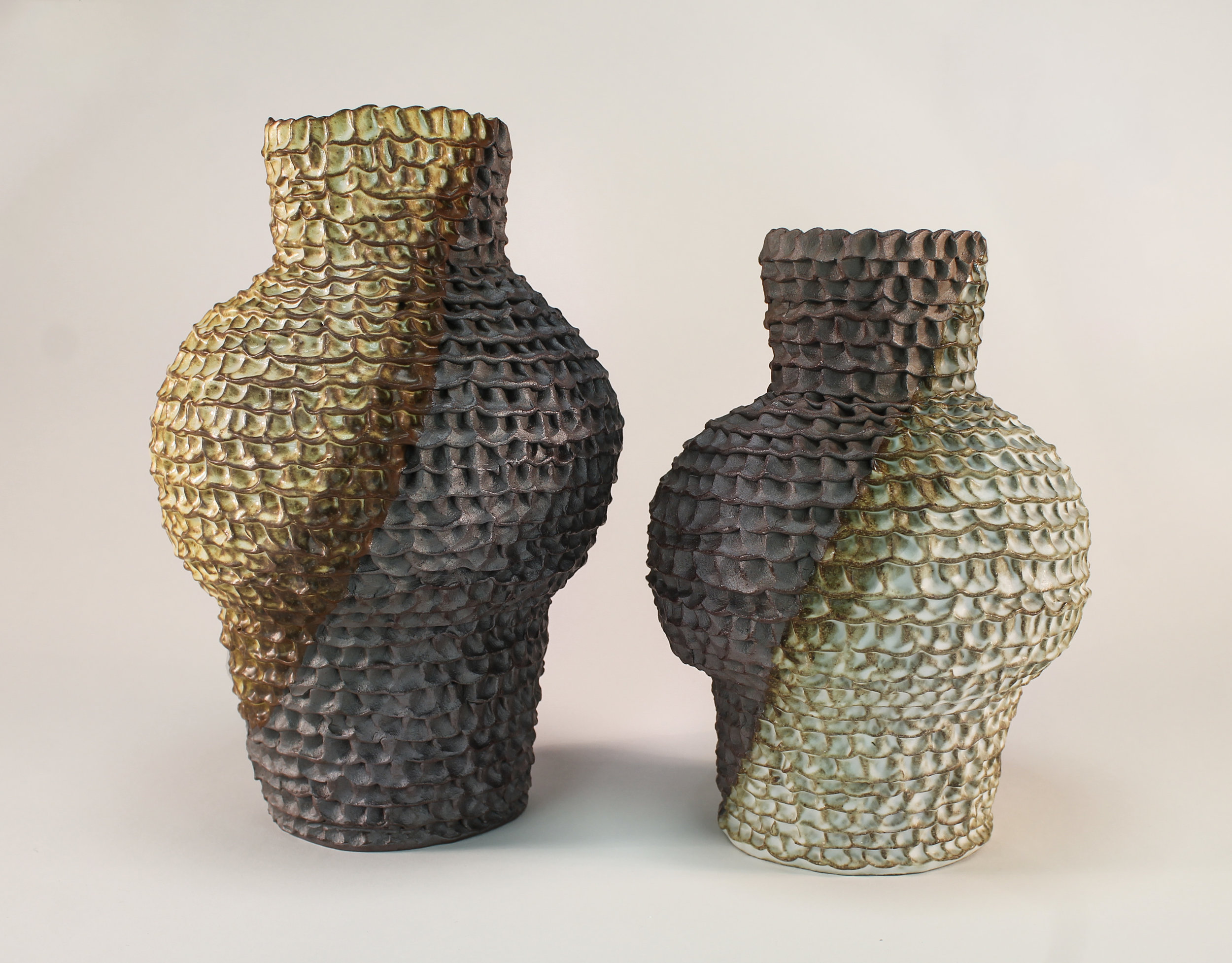   “Unveiled 1&amp;2”  2019 Stoneware 