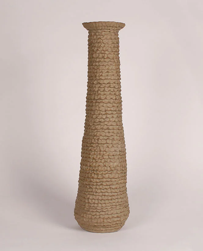   “Untitled Vessel”  2018 Stoneware (25”x6”) 