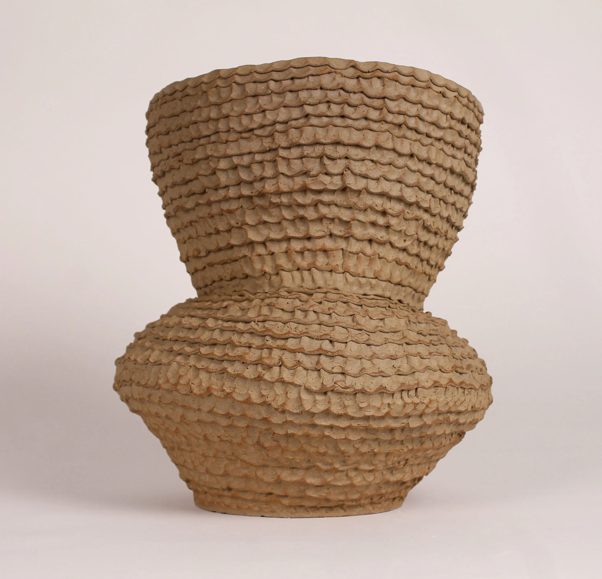   “Sinuous vessel”  2018 Stoneware (19.5” x 13”) 