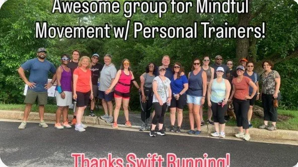 Mindful Movement – A Community Walk/Run Series facilitated by Certified Personal Trainers brought to you by Top Virtual Staffing (TVS) / Swift Running (Copy)