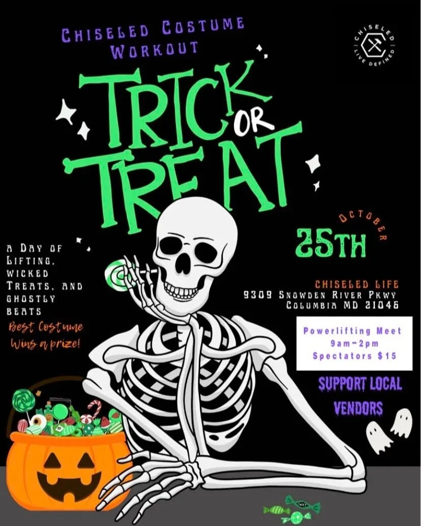 A Day of Lifting. Wicked Treats. And Ghostly Beats.