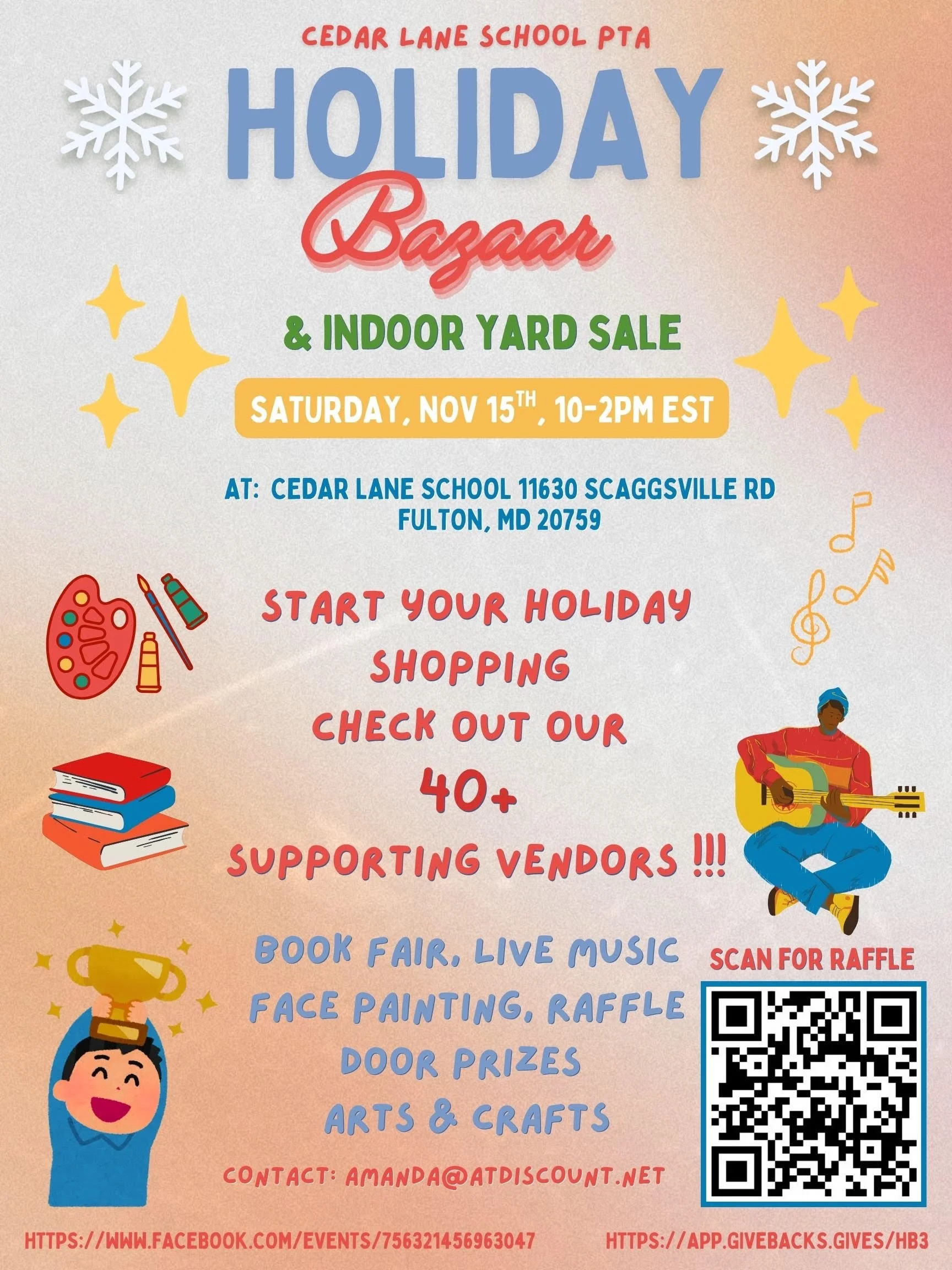 Cedar Lane School Holiday Bazaar & Indoor Yard Sale
