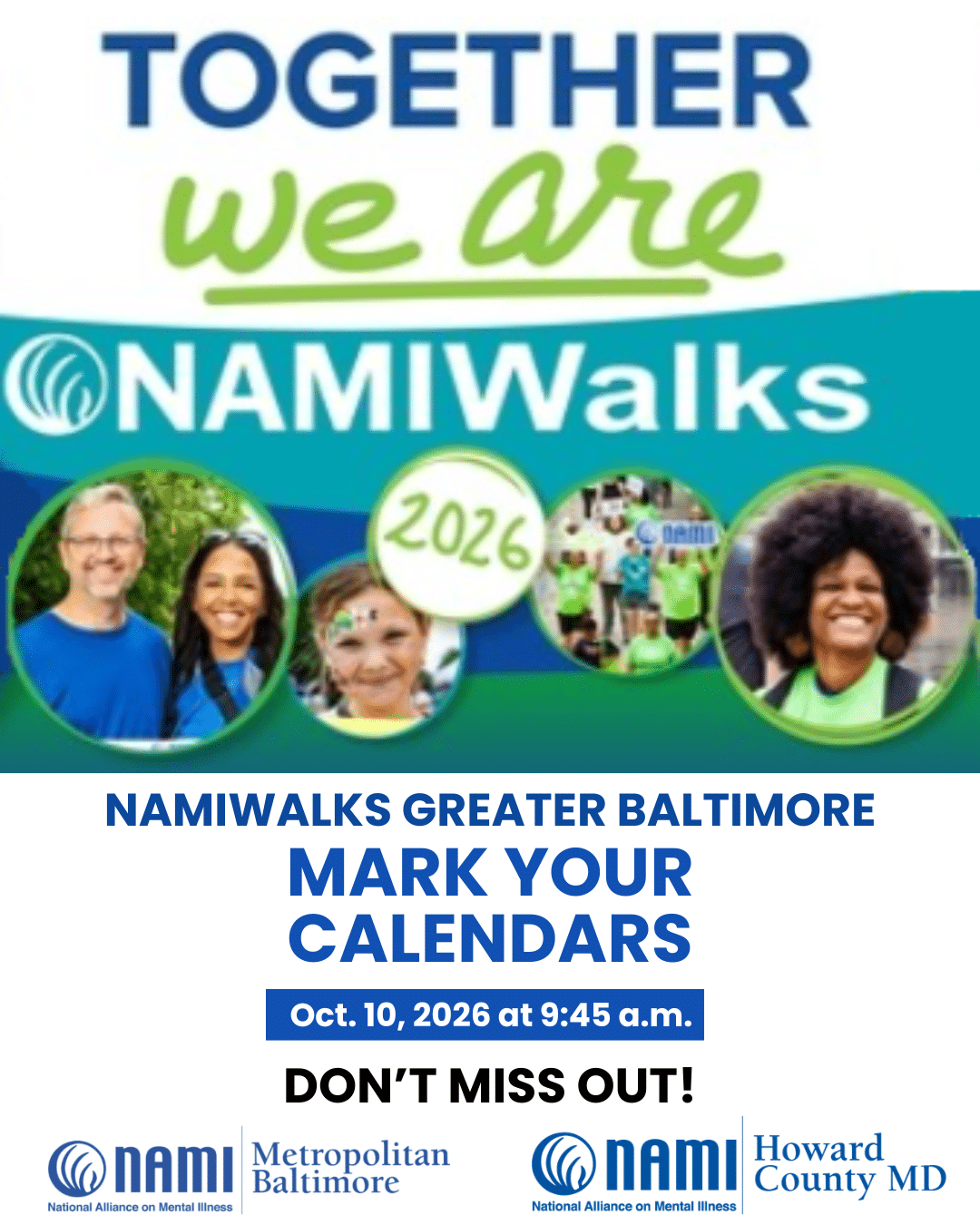 NAMI Walks with Swift Running