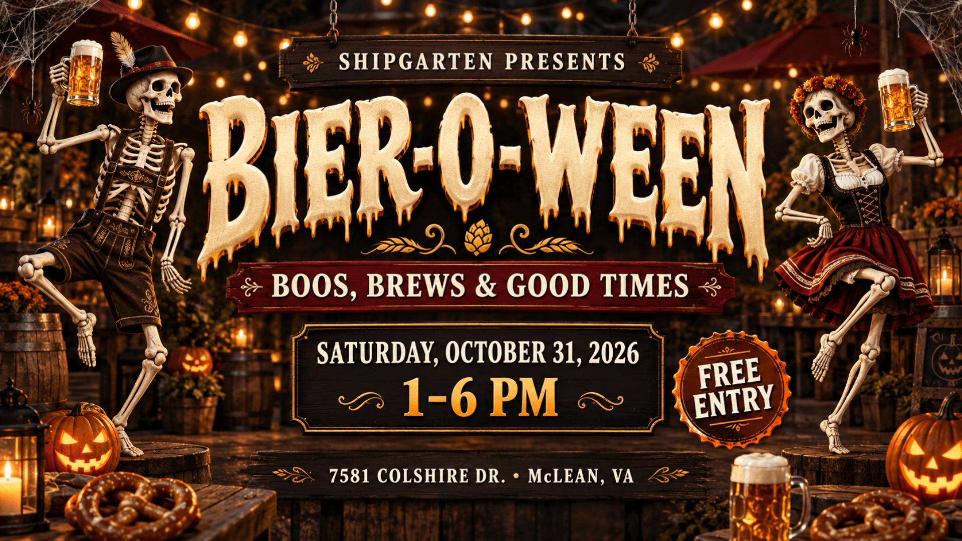 Bier-O-Ween at Shipgarten w/ Swift Running