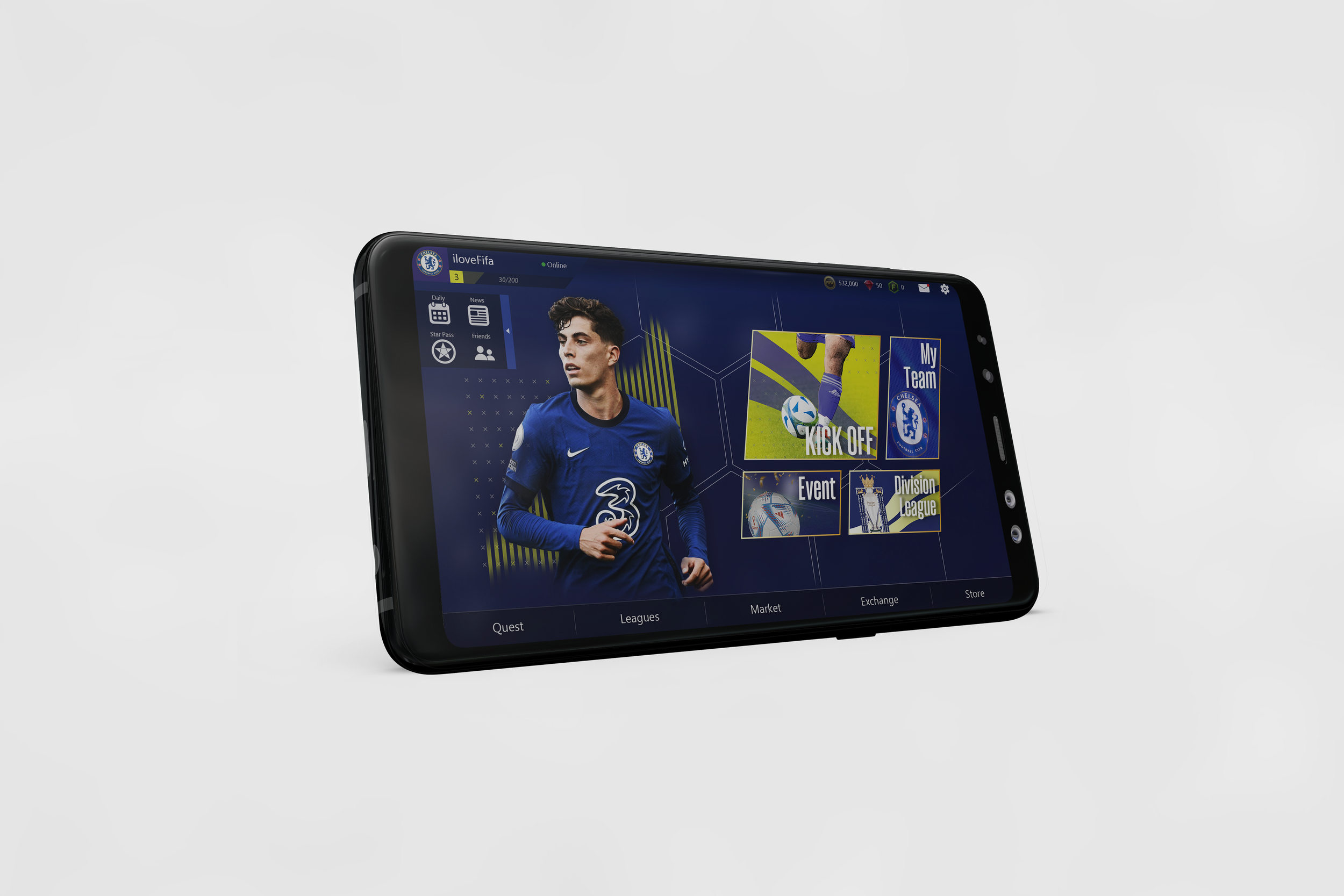 FIFA Mobile Main Screen UIUX