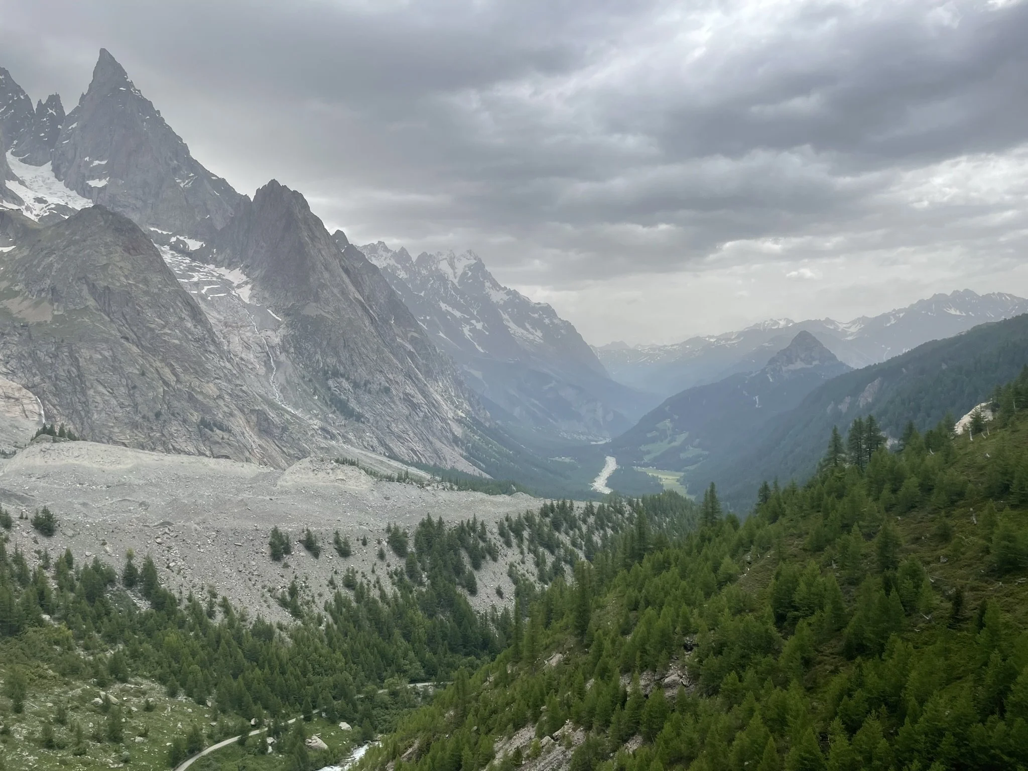 The Col de la Seigne, the border between Italy and France.
