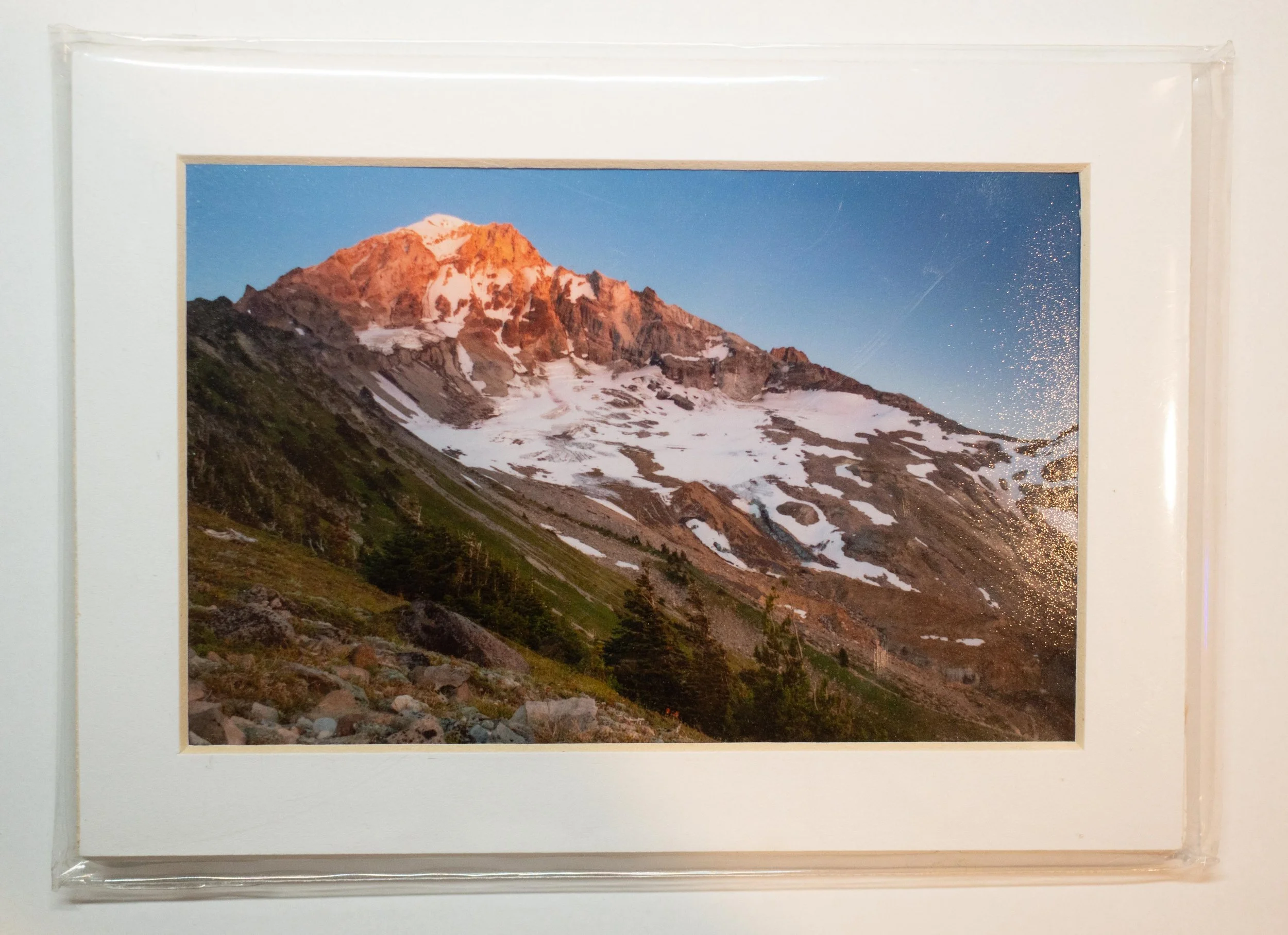 Mounted 4x6 Photograph of Mount Hood from McNeil Point 2