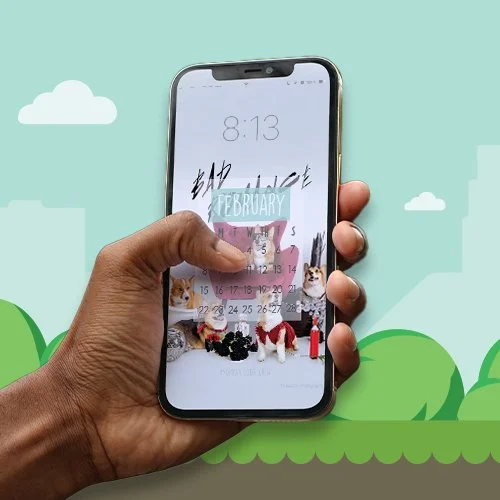 February Mobile Calendar