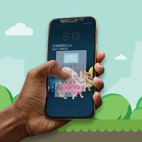 April Mobile Calendar