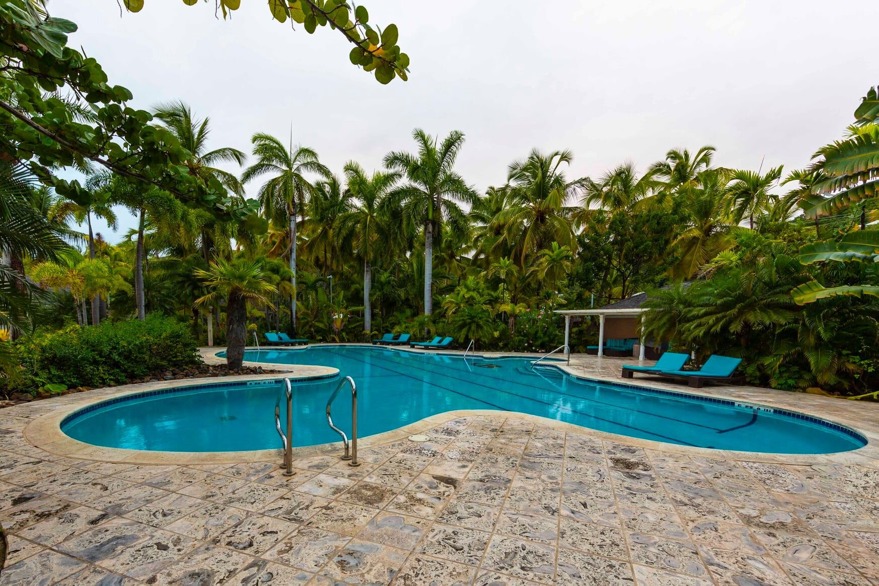 Poolside next to the beach